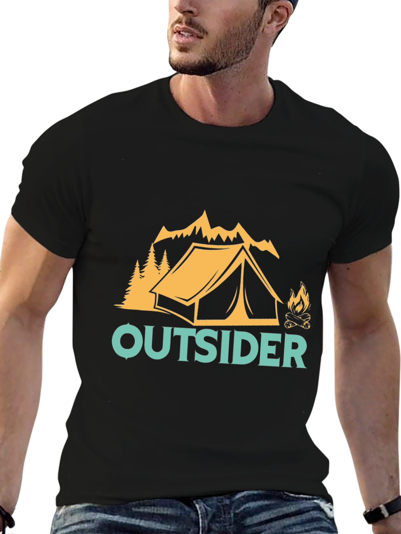 Outsider Camping Graphic T-Shirt
