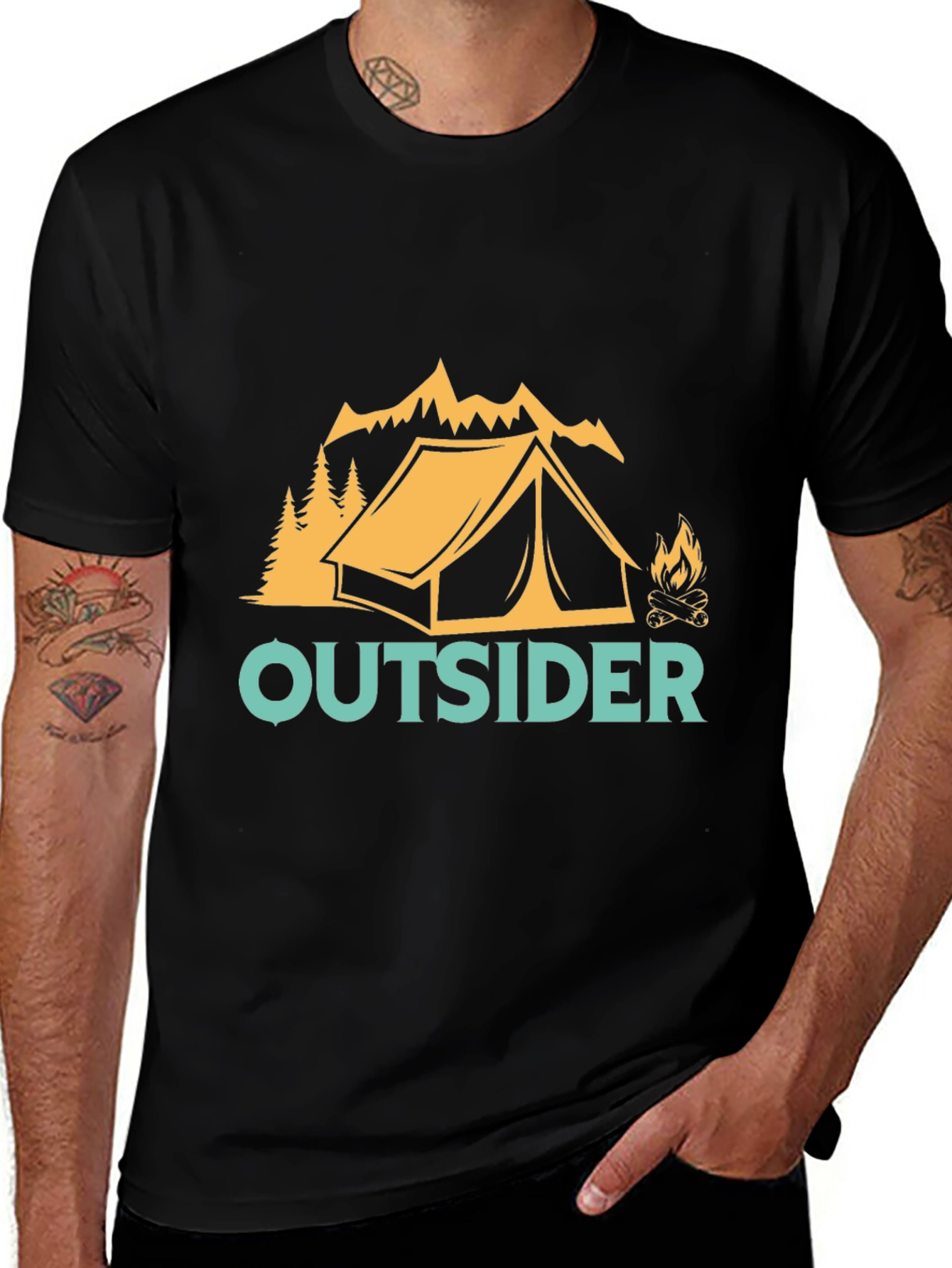 Outsider Camping Graphic T-Shirt
