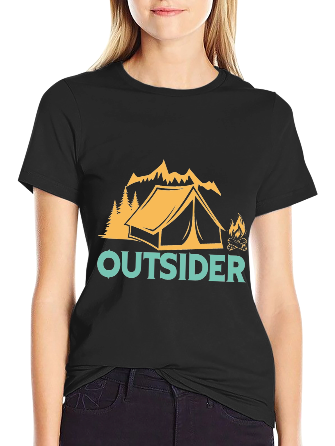 Outsider Camping Graphic T-Shirt