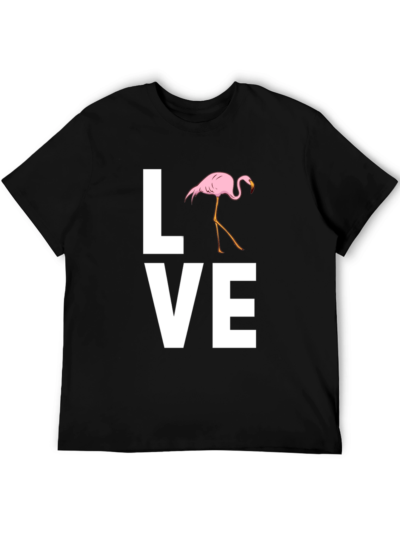 Love Flamingo Graphic T-Shirt - Stylish Mens Tee