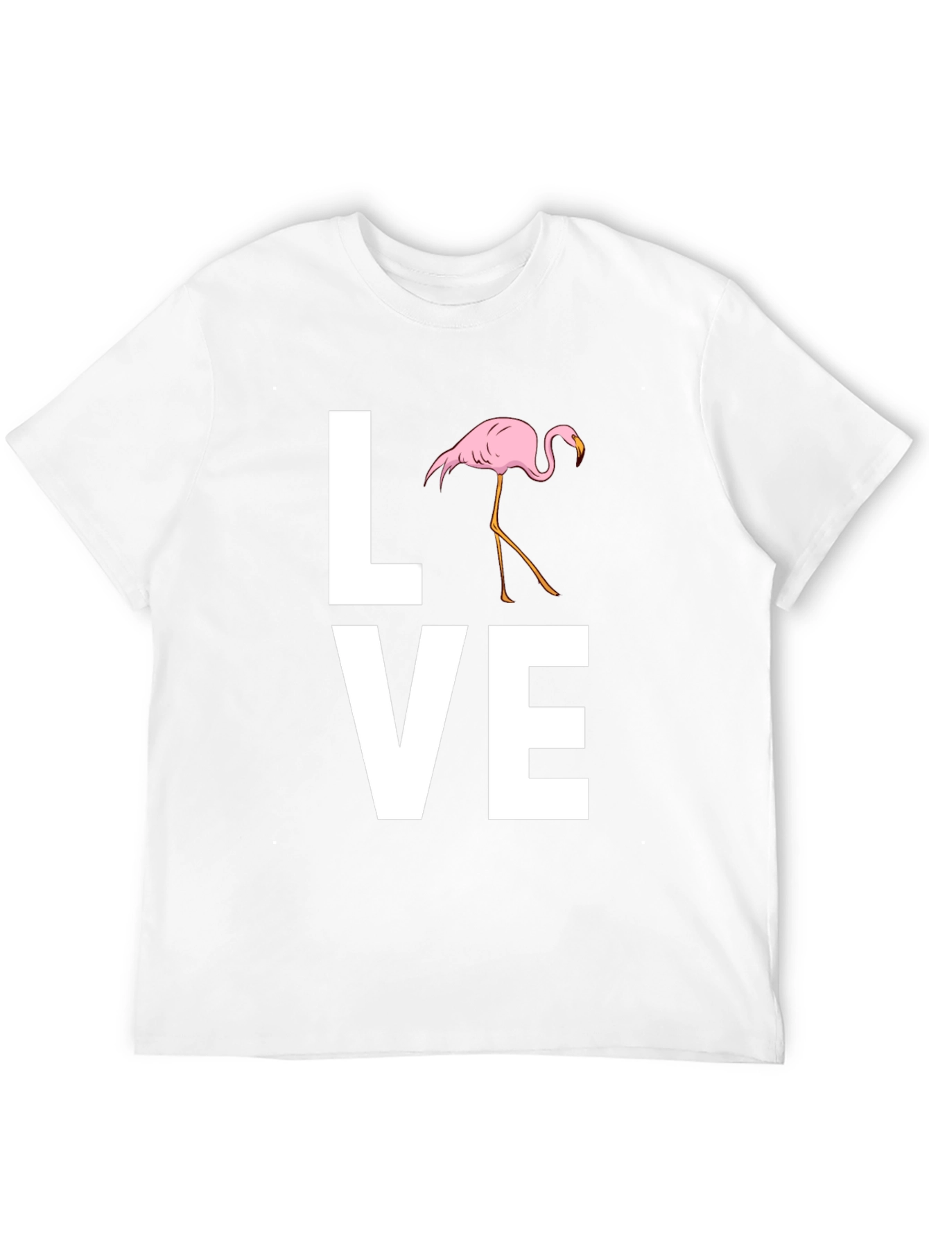 Love Flamingo Graphic T-Shirt - Stylish Mens Tee