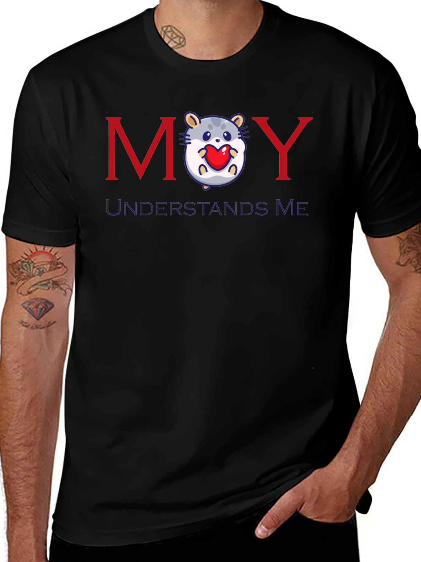 MOY Understands Me Hamster Heart T-Shirt