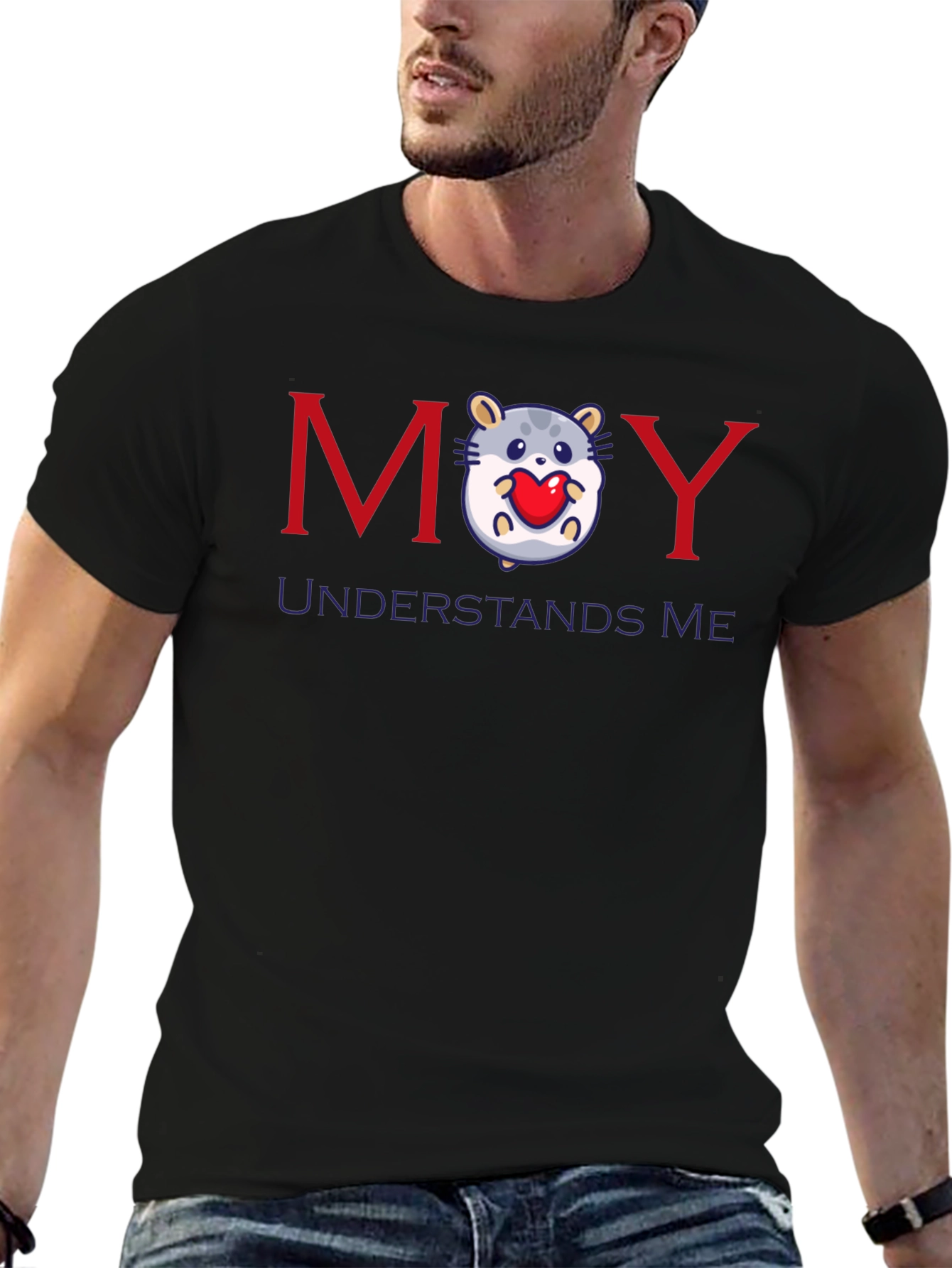 MOY Understands Me Hamster Heart T-Shirt