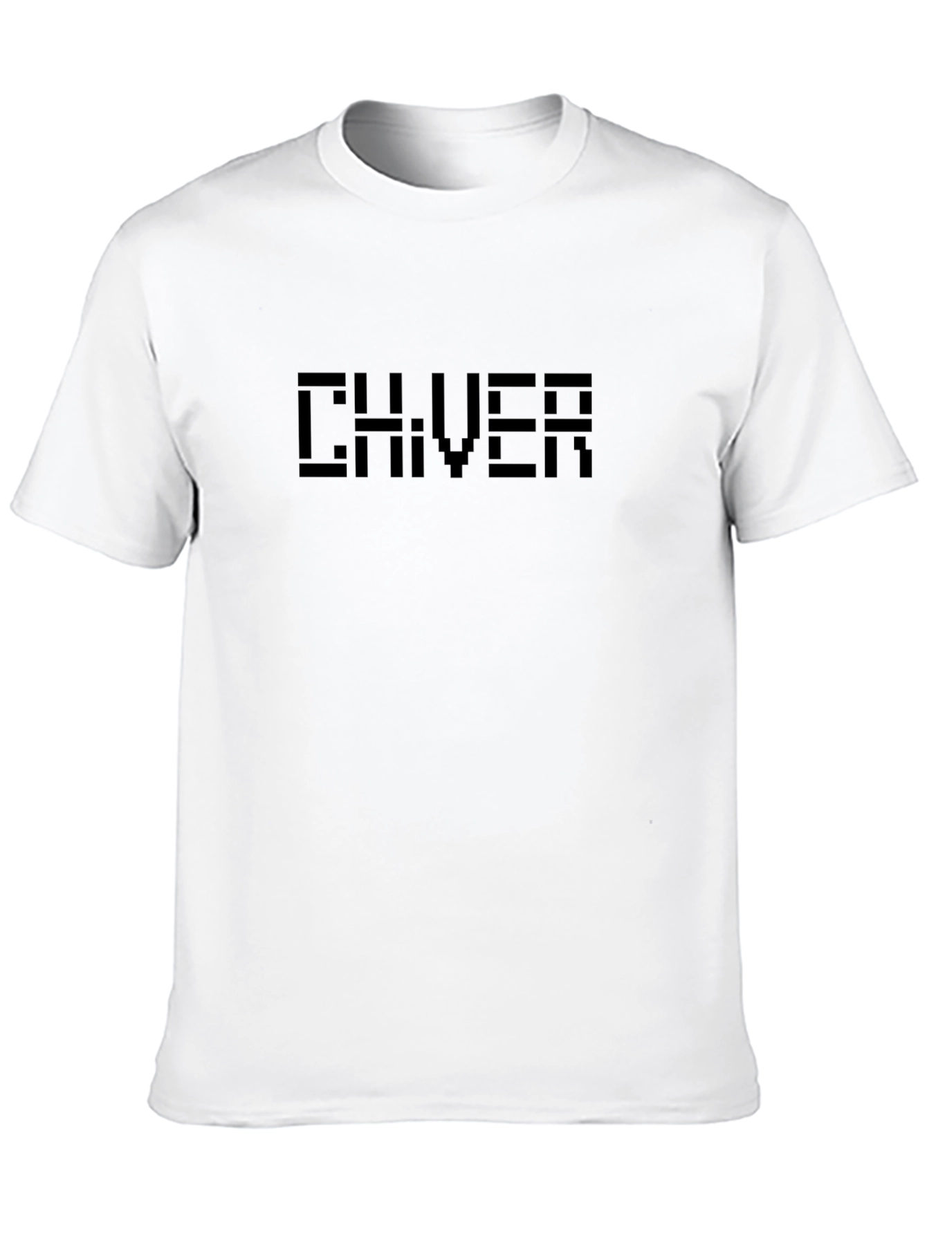 Chiver Pixelated Logo Black T-Shirt