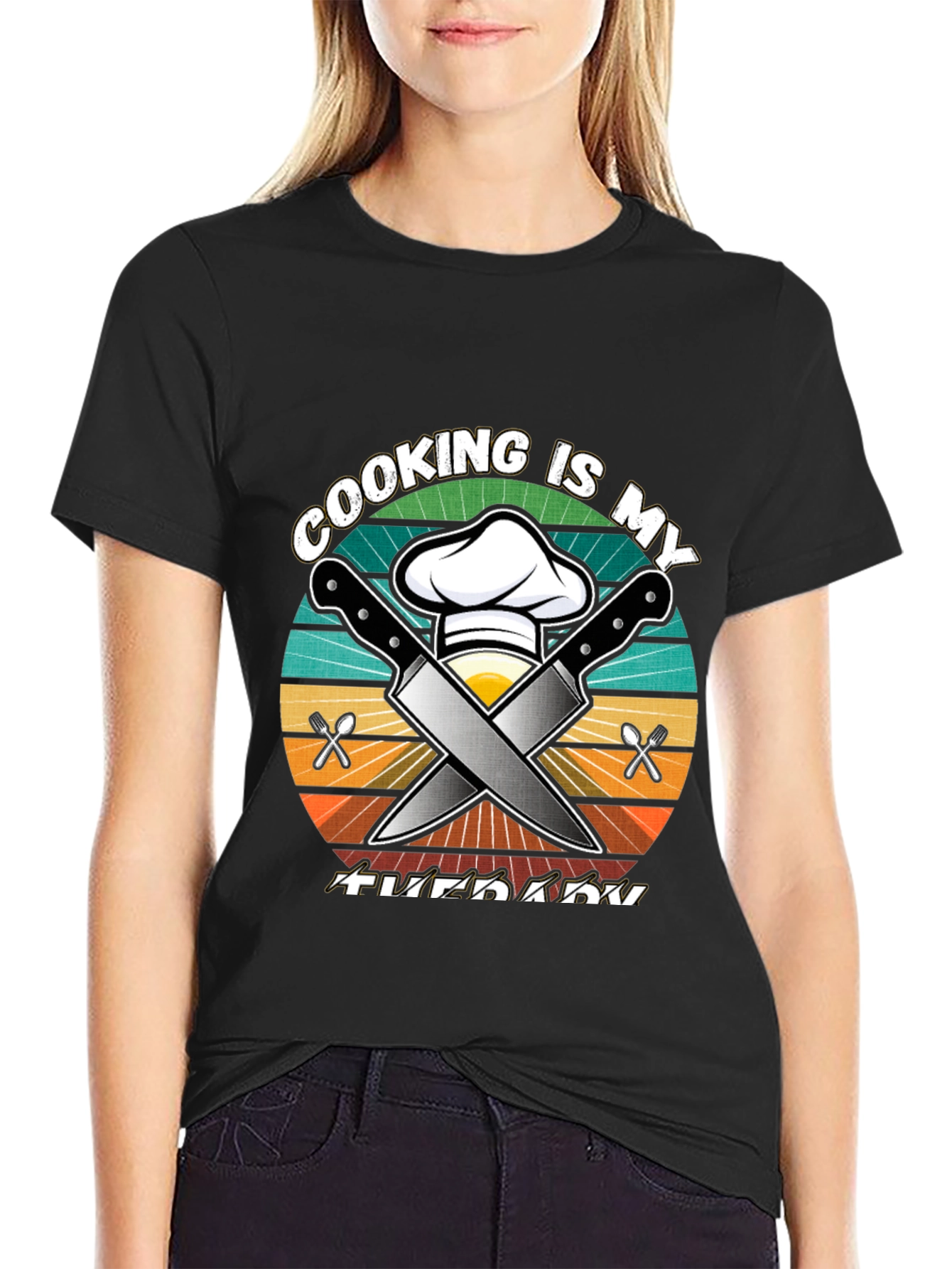 Cooking is My Therapy Graphic Tee
