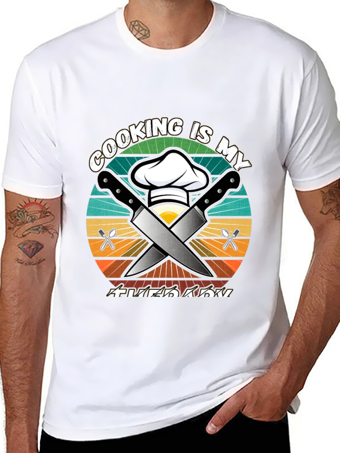 Cooking is My Therapy Graphic Tee