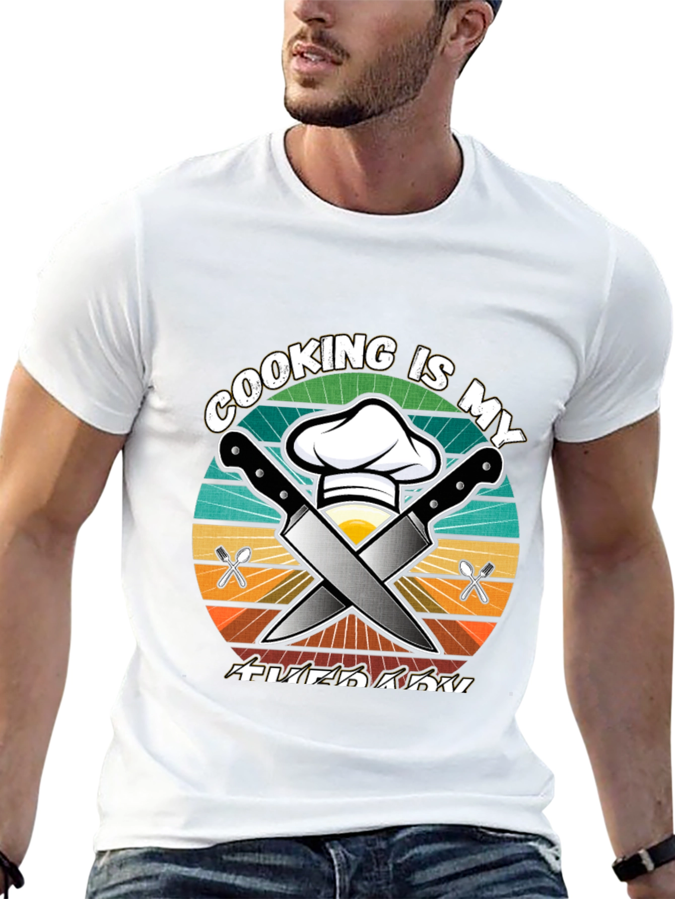 Cooking is My Therapy Graphic Tee