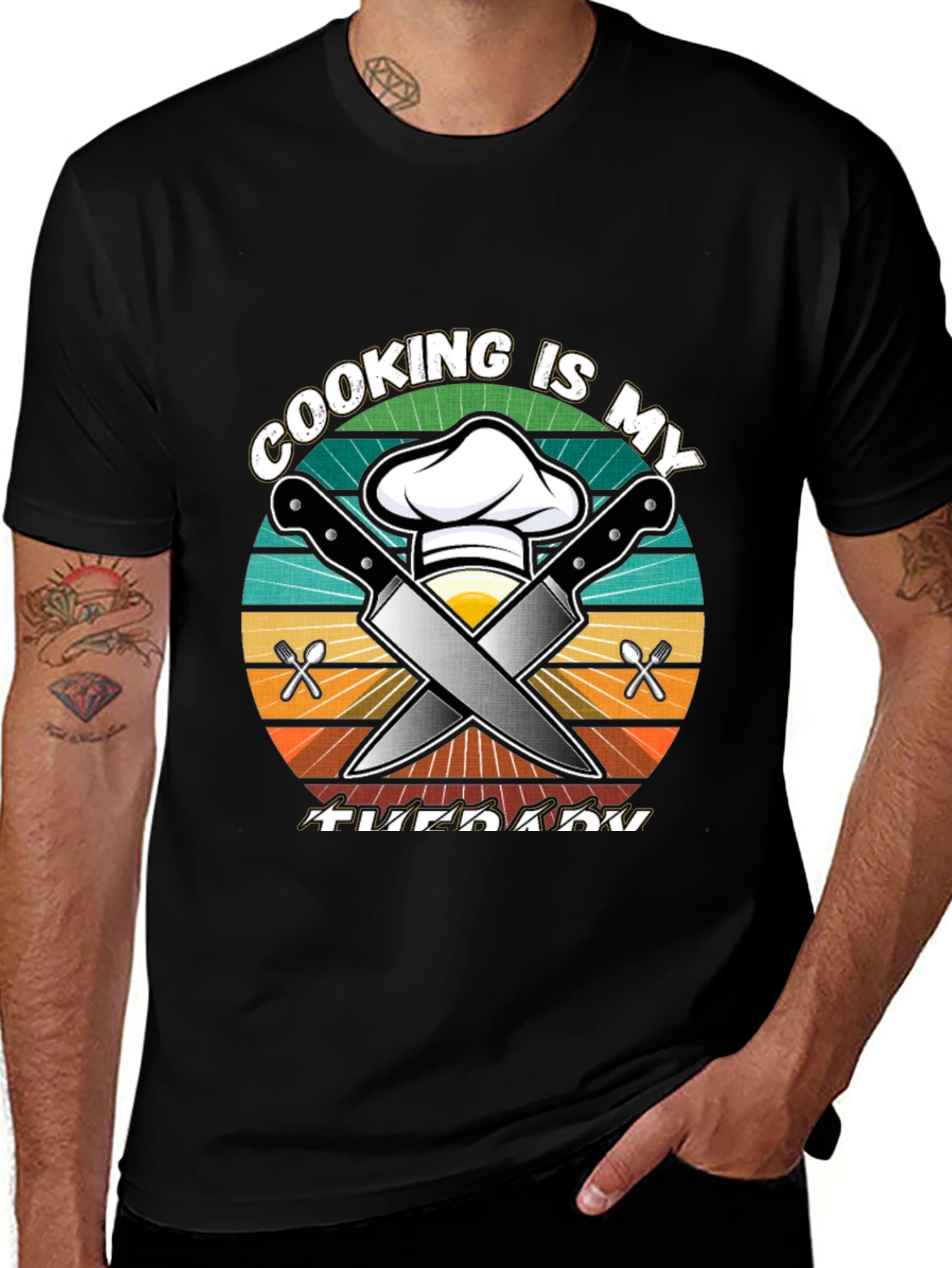 Cooking is My Therapy Graphic Tee