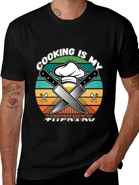Cooking is My Therapy Graphic Tee