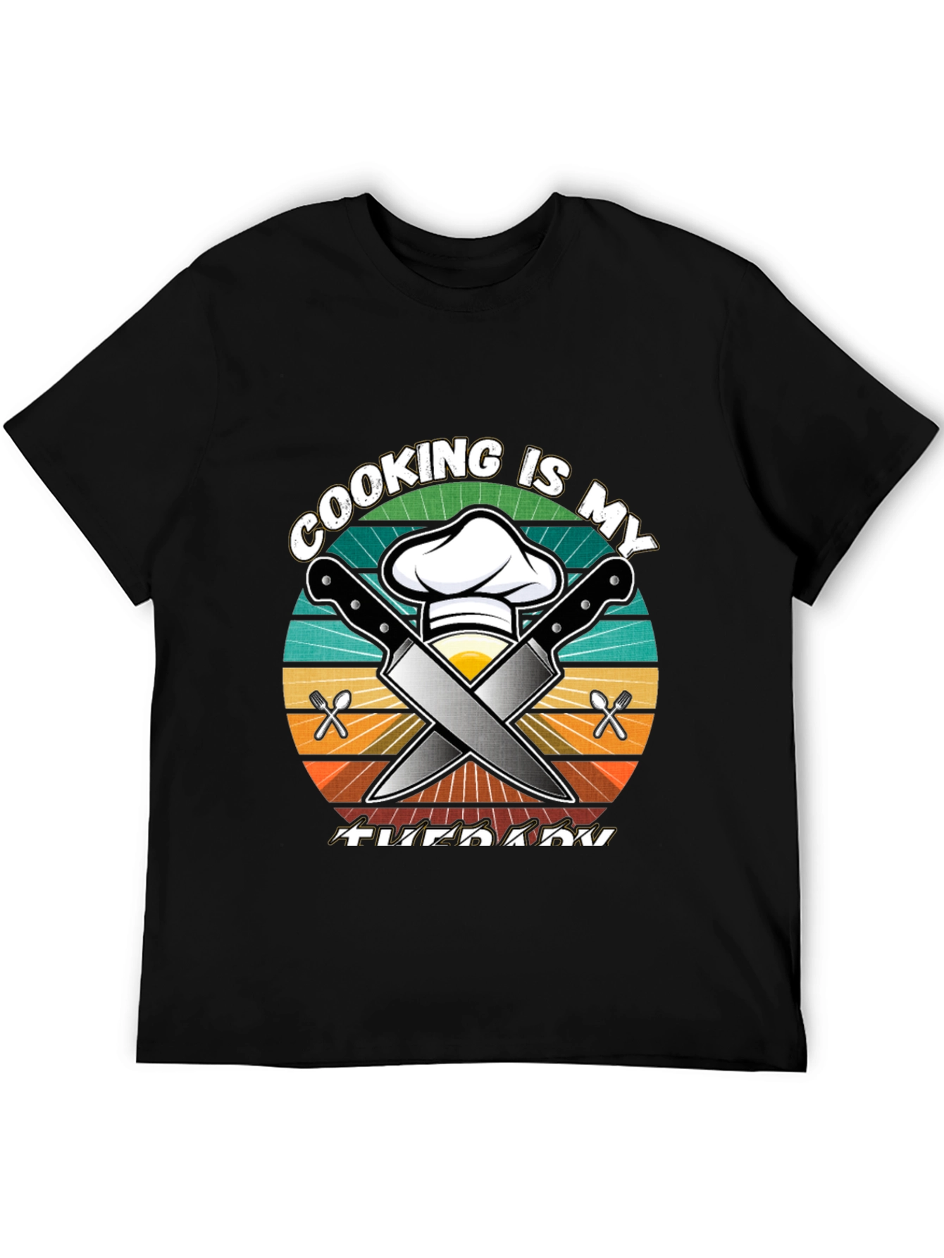Cooking is My Therapy Graphic Tee