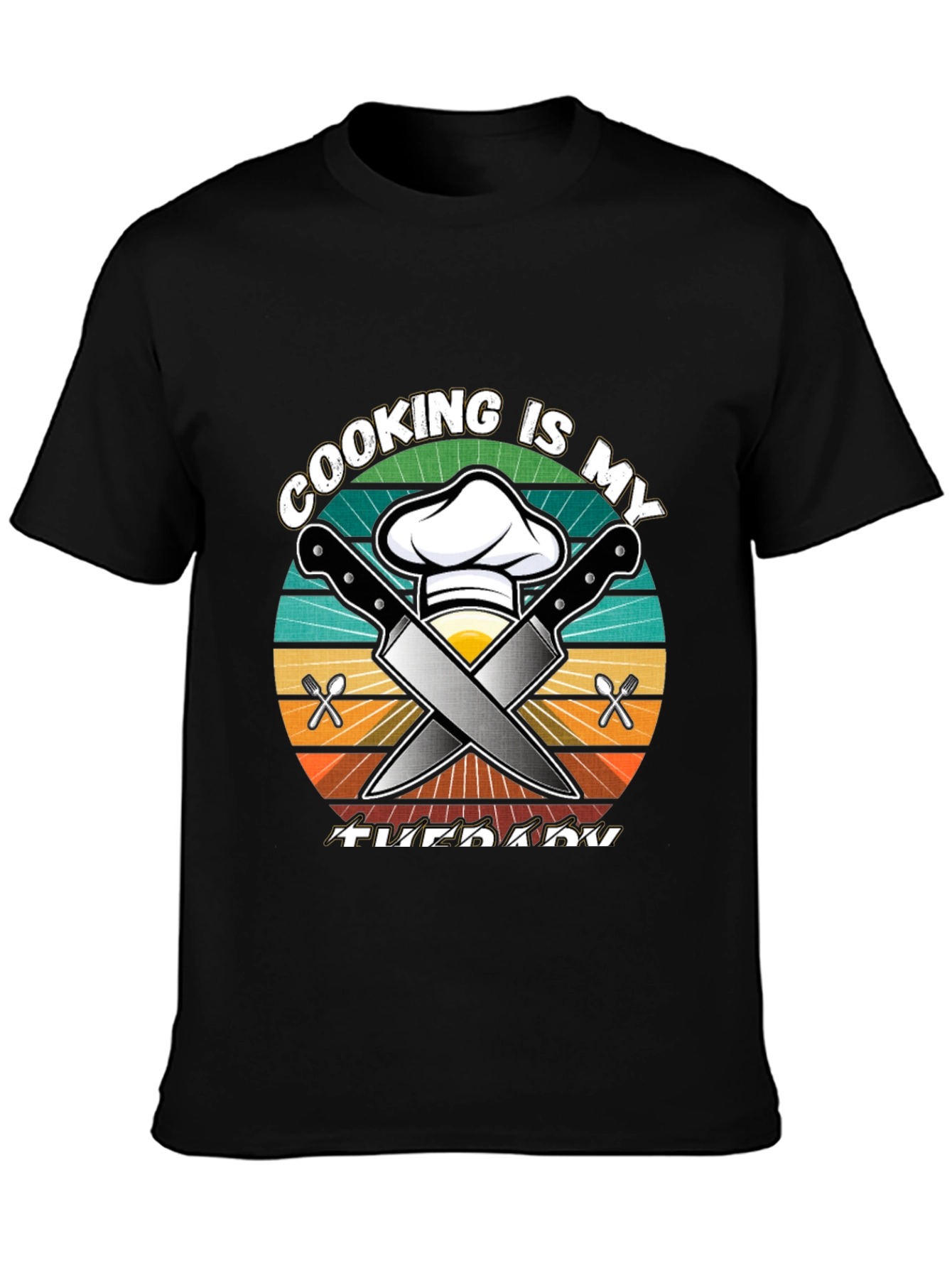 Cooking is My Therapy Graphic Tee