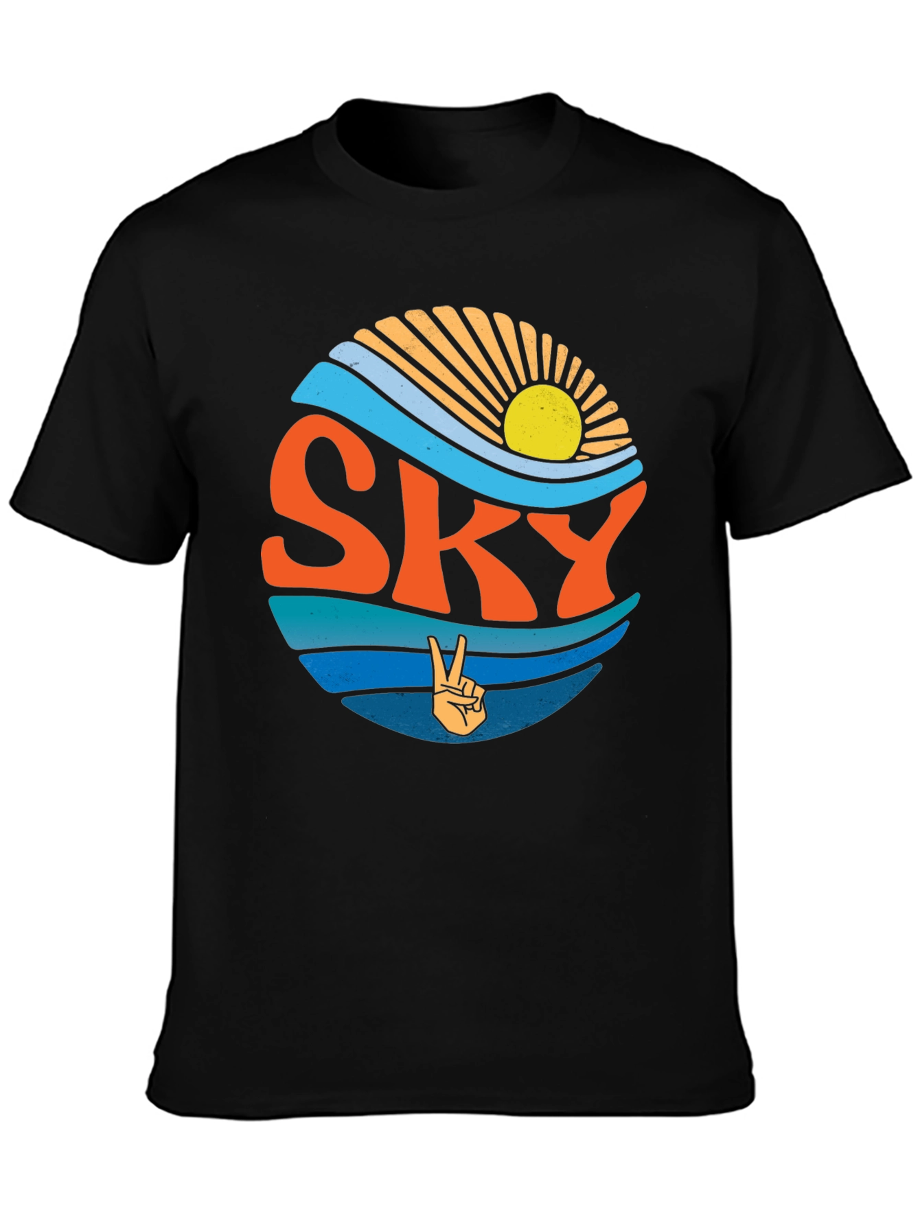 Retro SKY Peace Sign T-Shirt