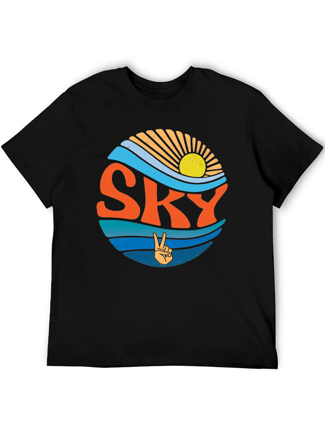 Retro SKY Peace Sign T-Shirt