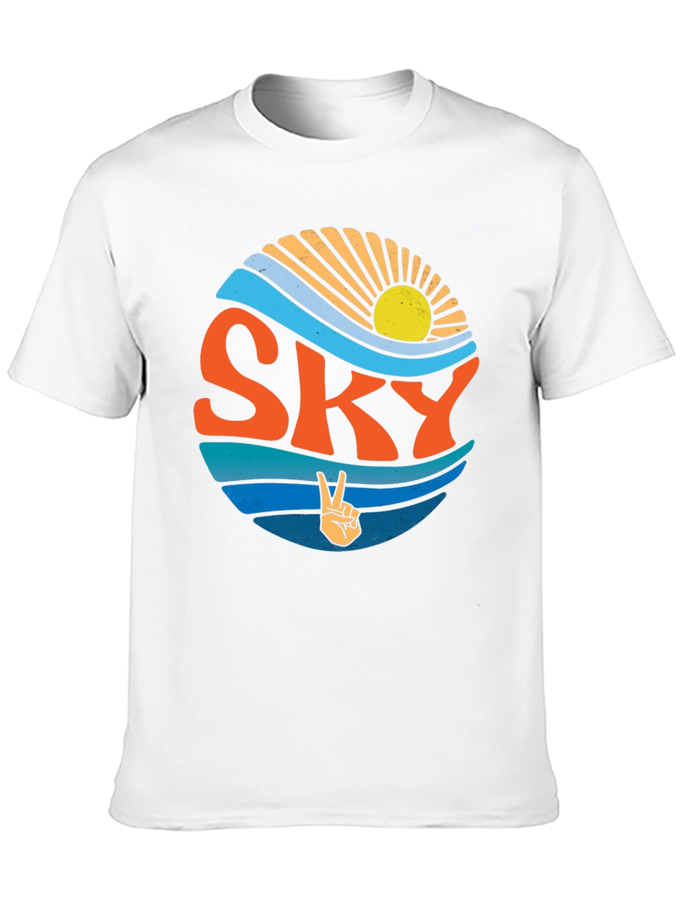 Retro SKY Peace Sign T-Shirt