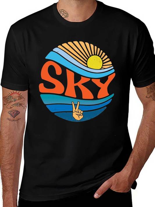 Retro SKY Peace Sign T-Shirt