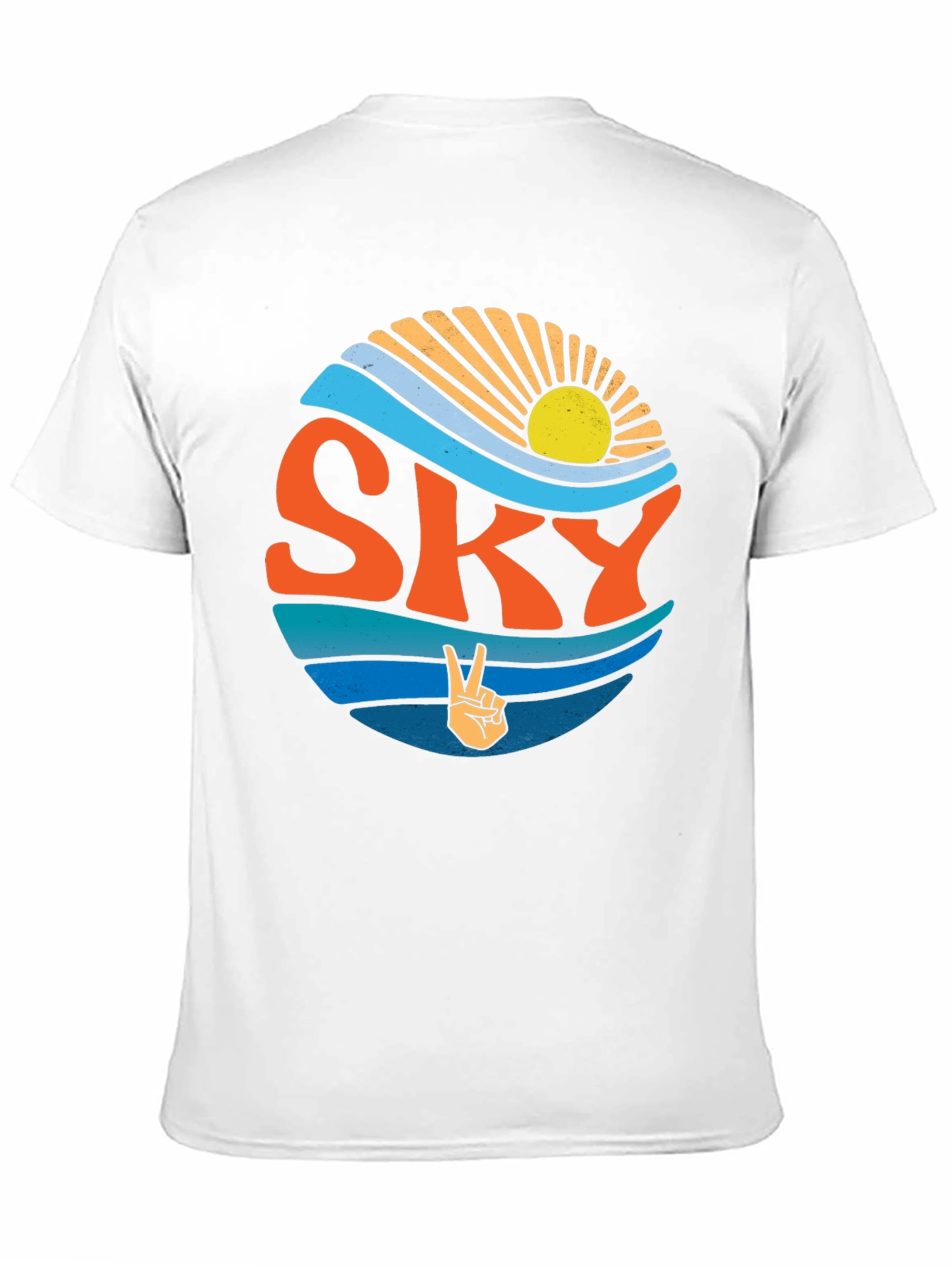 Retro SKY Peace Sign T-Shirt
