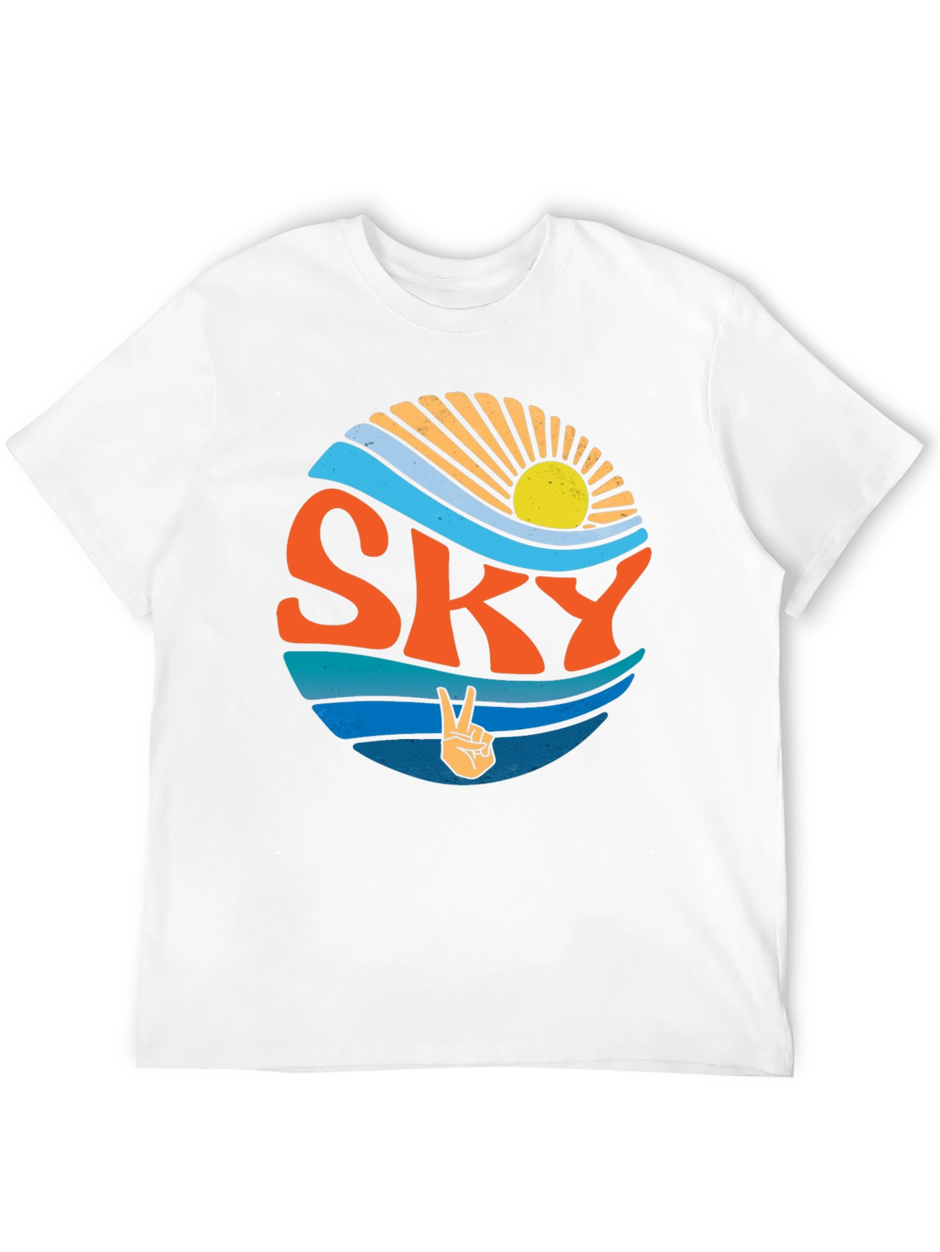 Retro SKY Peace Sign T-Shirt