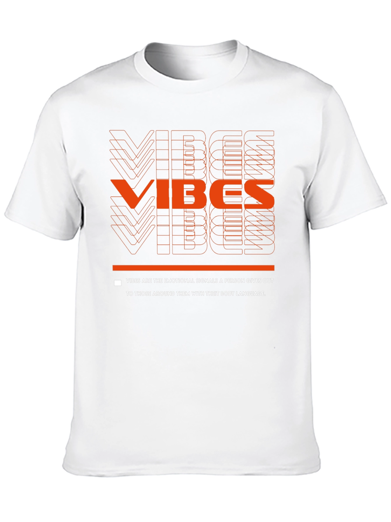Vibes Graphic Tee - Emotional Signals Black T-Shirt
