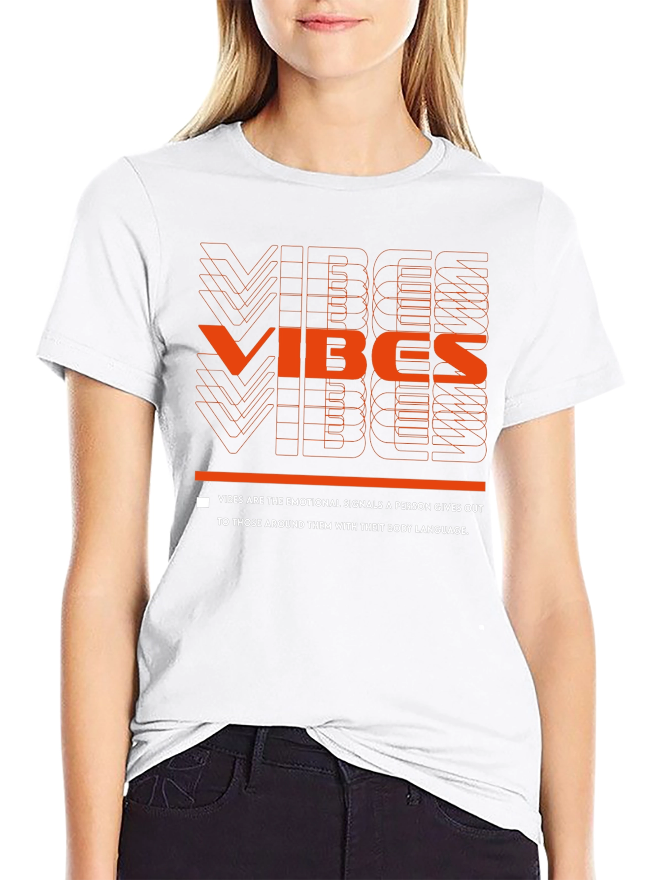Vibes Graphic Tee - Emotional Signals Black T-Shirt