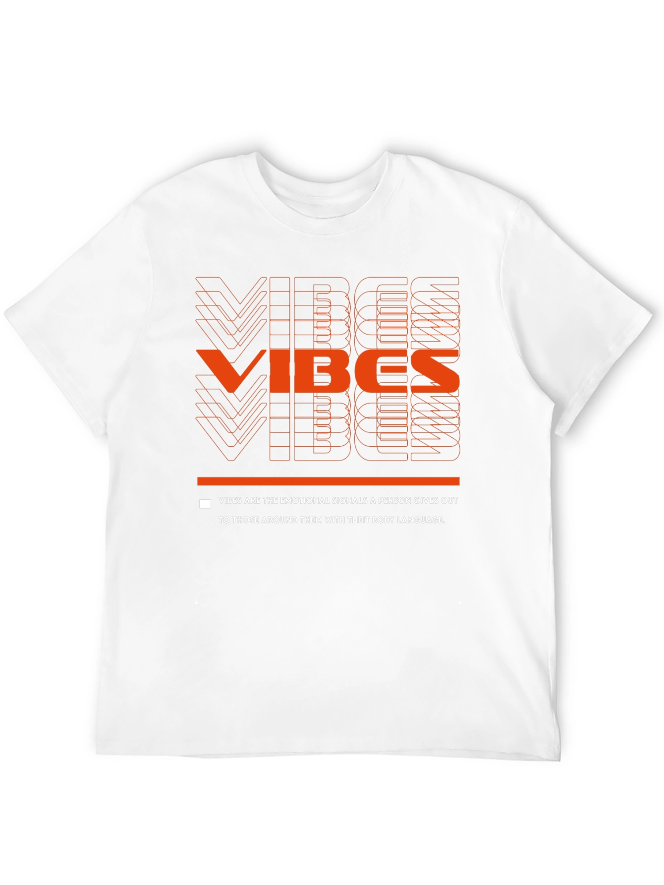 Vibes Graphic Tee - Emotional Signals Black T-Shirt