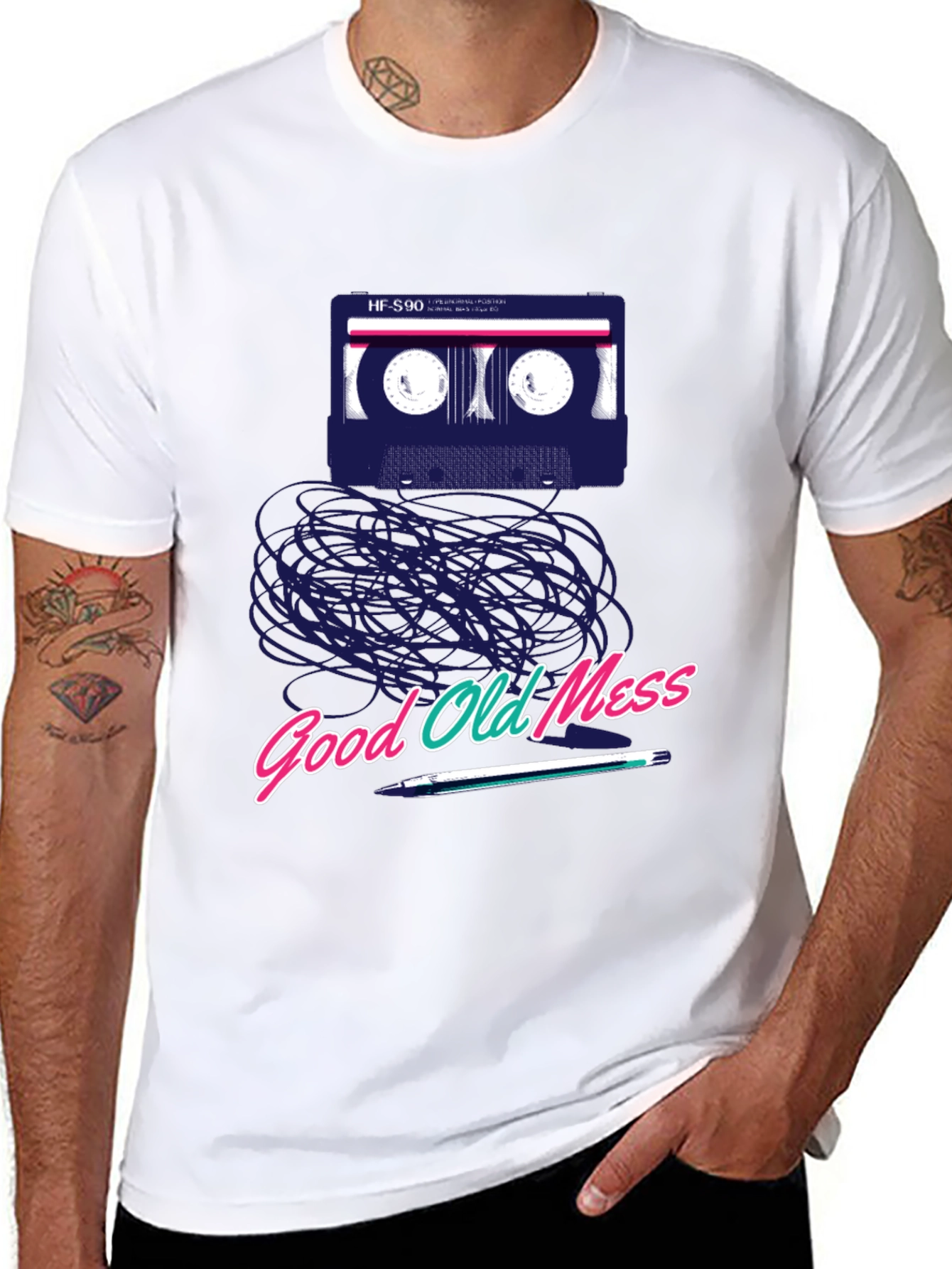 Retro Cassette Tape T-Shirt - Good Old Mess