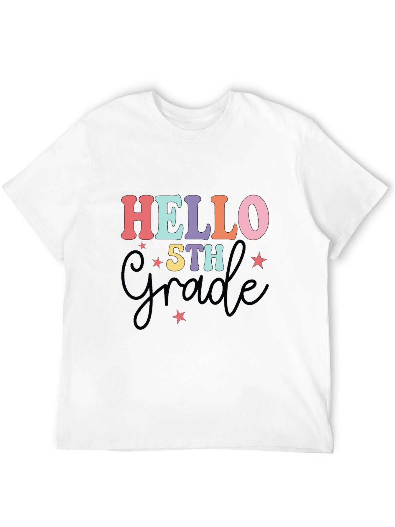 Hello 5th Grade T-Shirt - Back to School Apparel