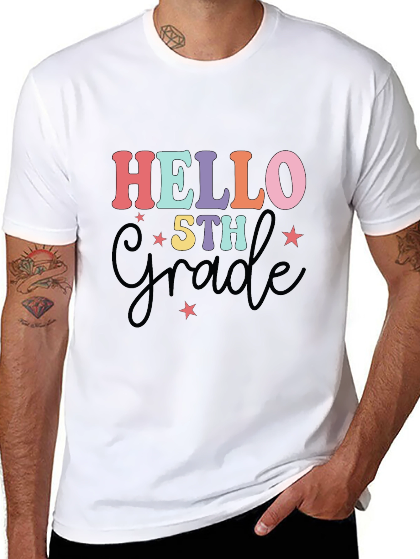 Hello 5th Grade T-Shirt - Back to School Apparel