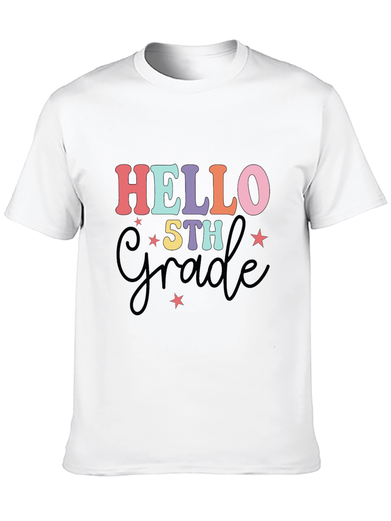 Hello 5th Grade T-Shirt - Back to School Apparel