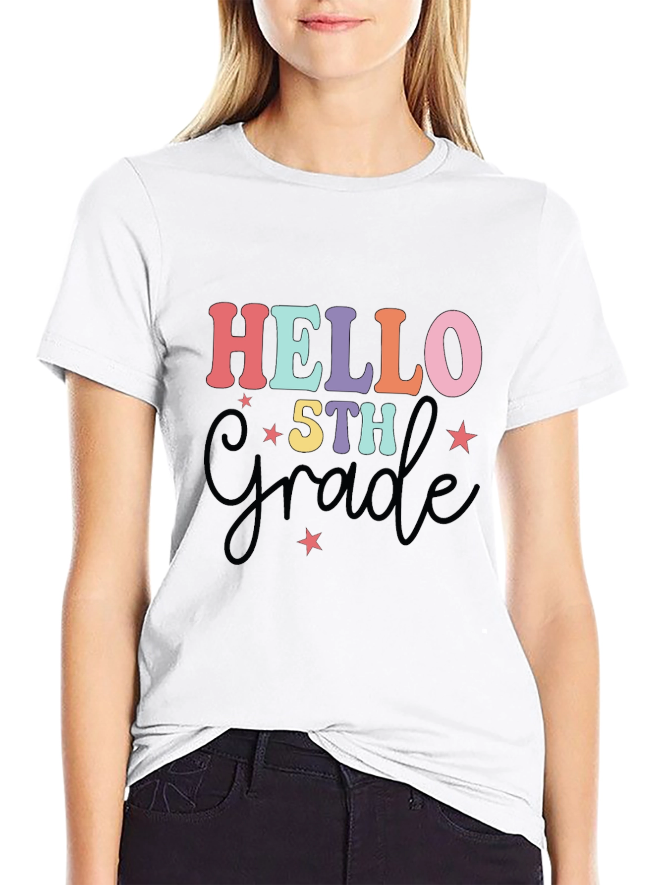 Hello 5th Grade T-Shirt - Back to School Apparel