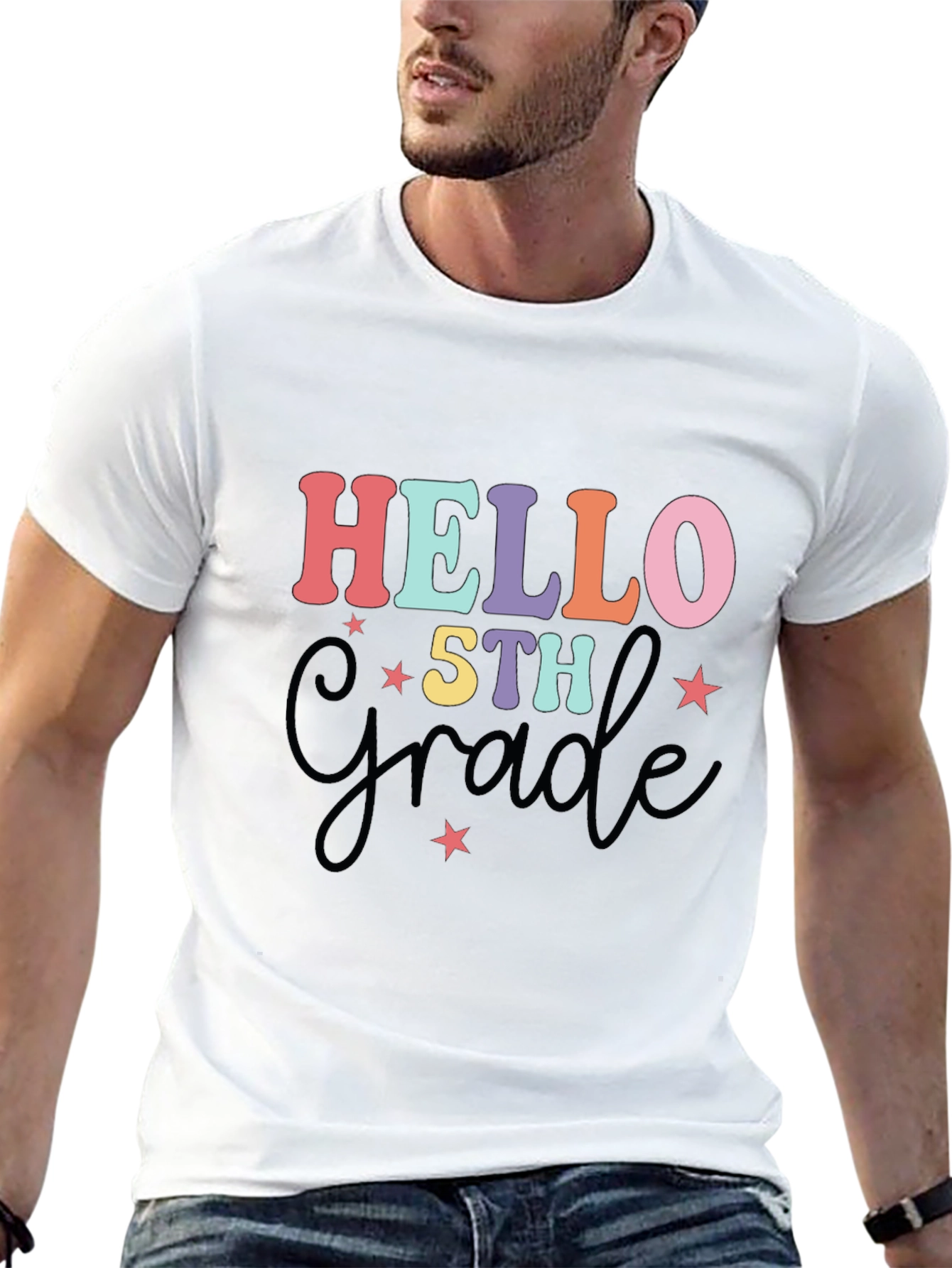 Hello 5th Grade T-Shirt - Back to School Apparel