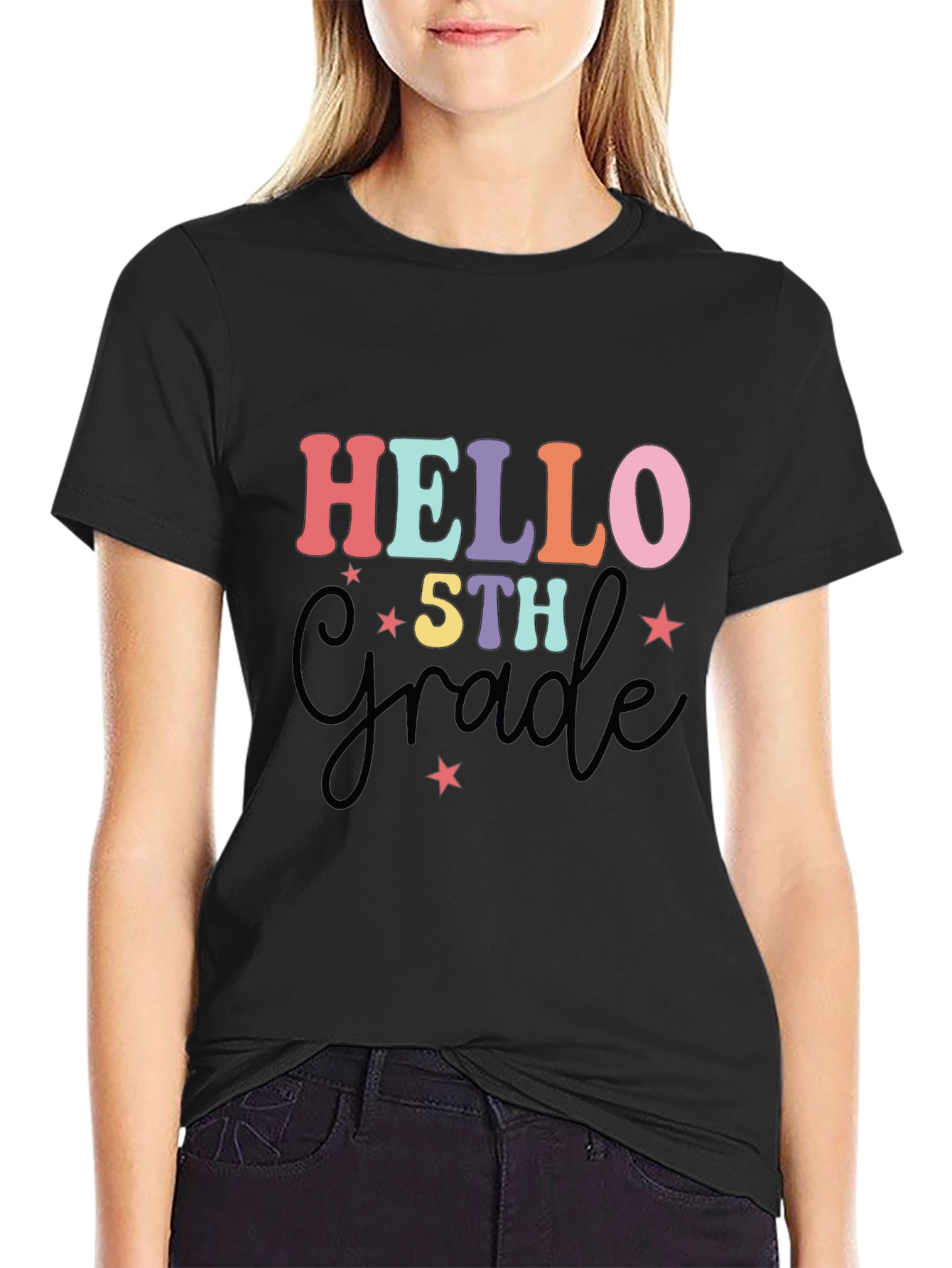 Hello 5th Grade T-Shirt - Back to School Apparel