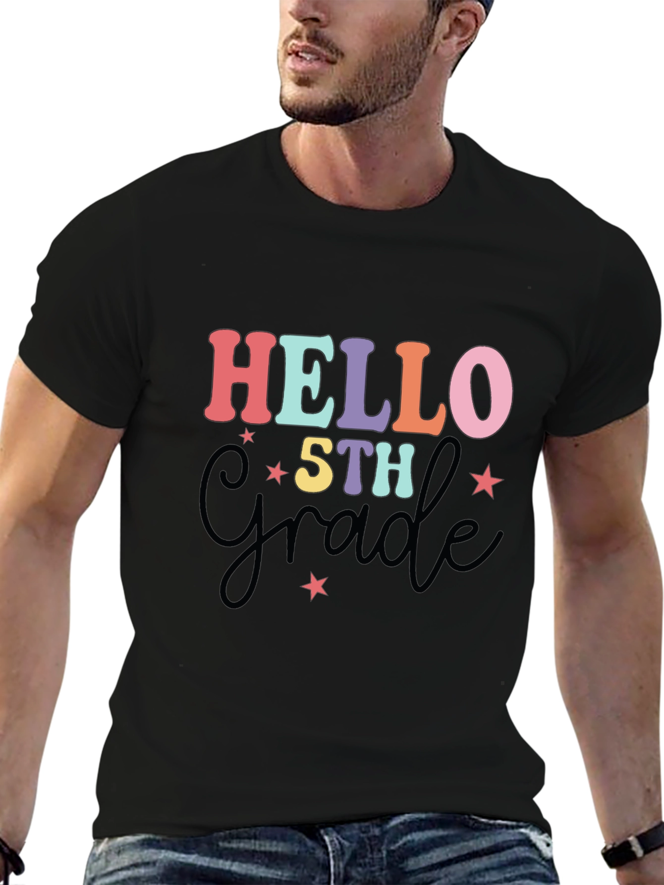 Hello 5th Grade T-Shirt - Back to School Apparel
