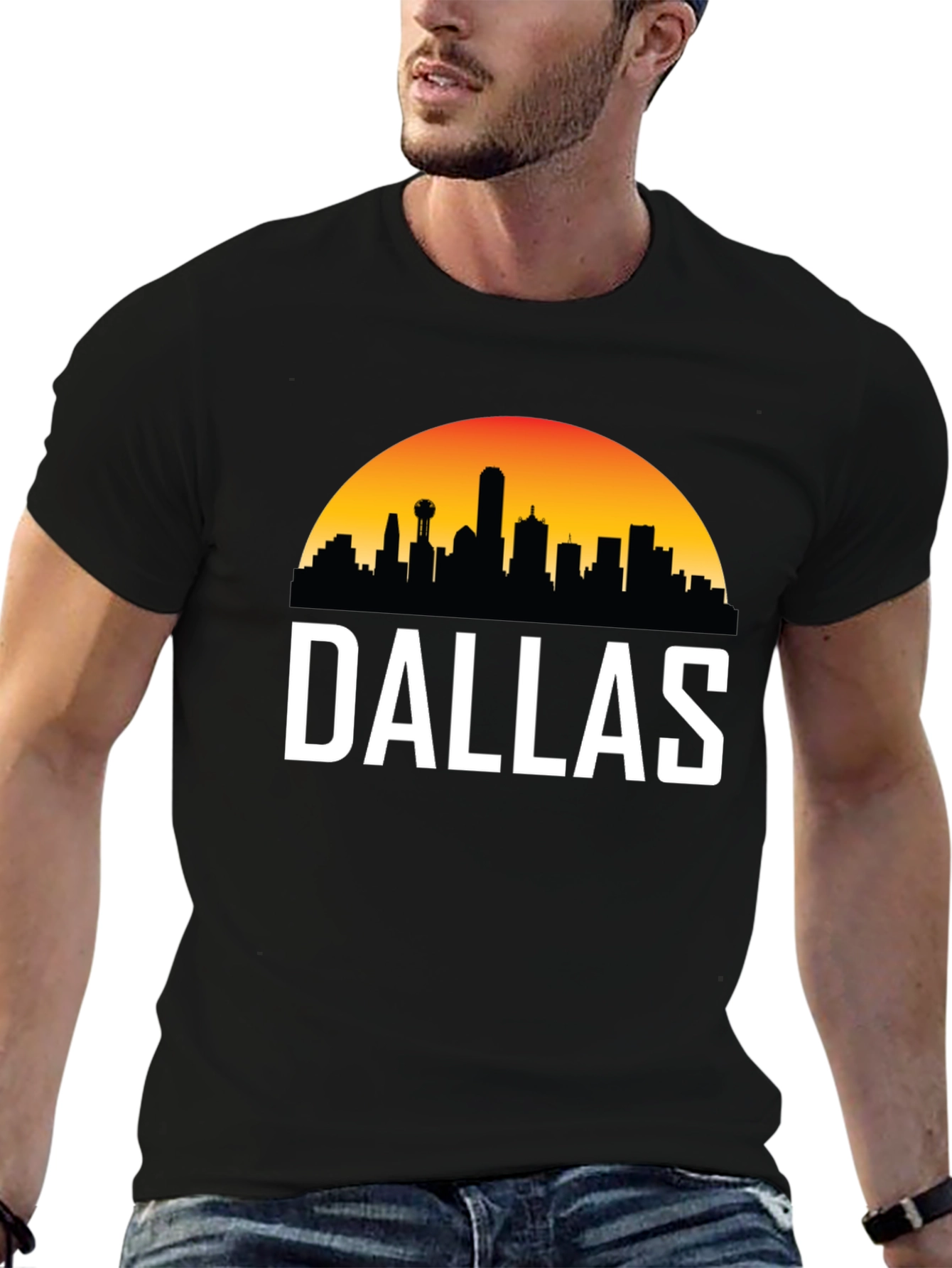 Dallas Skyline Graphic Tee - Cityscape T-Shirt