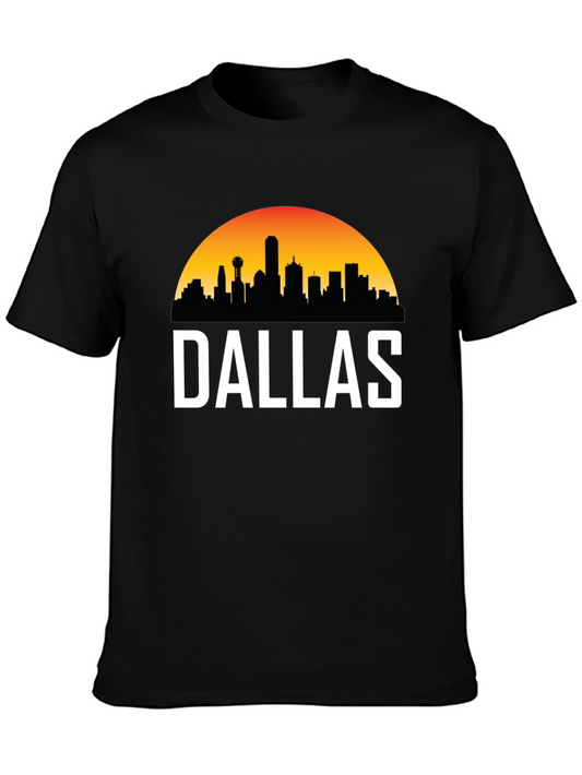 Dallas Skyline Graphic Tee - Cityscape T-Shirt