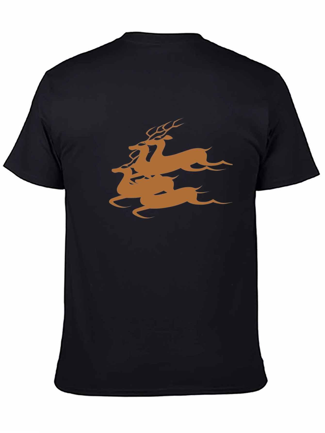Black Deer Graphic Tee - Stylish Casual Wear