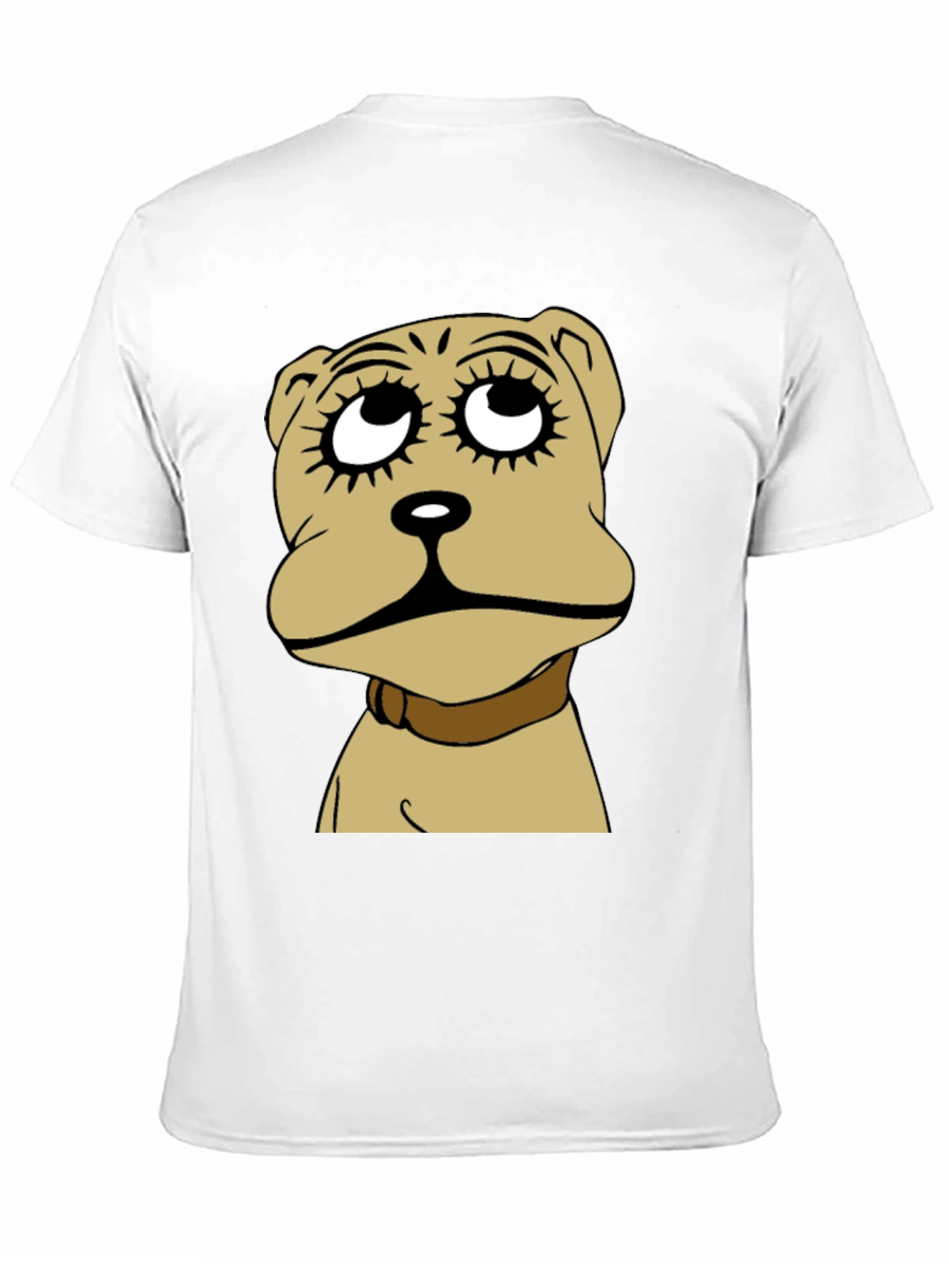 Dog Cartoon Graphic Black T-Shirt