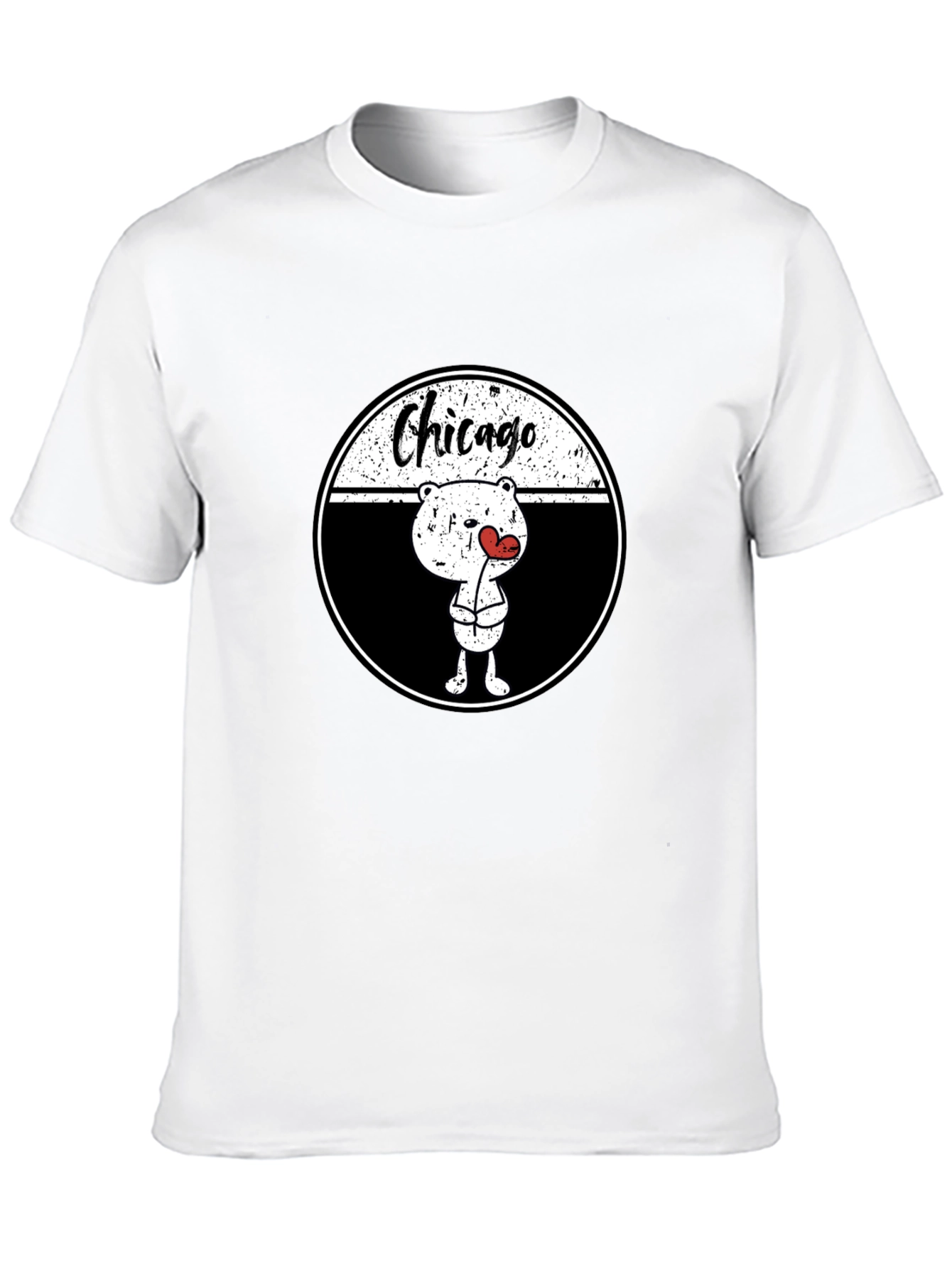 Chicago Bear Love T-Shirt - Trendy Graphic Tee