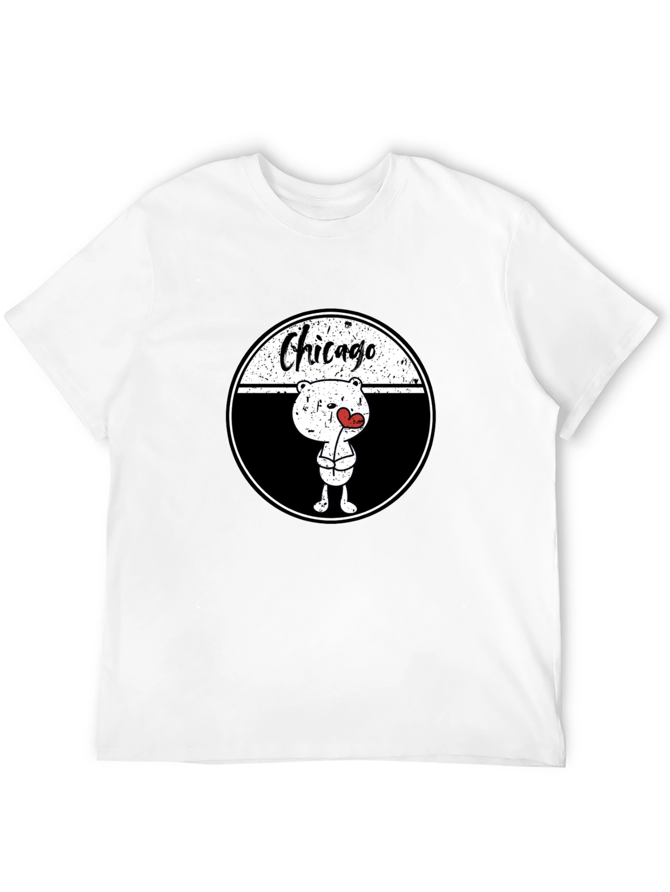 Chicago Bear Love T-Shirt - Trendy Graphic Tee