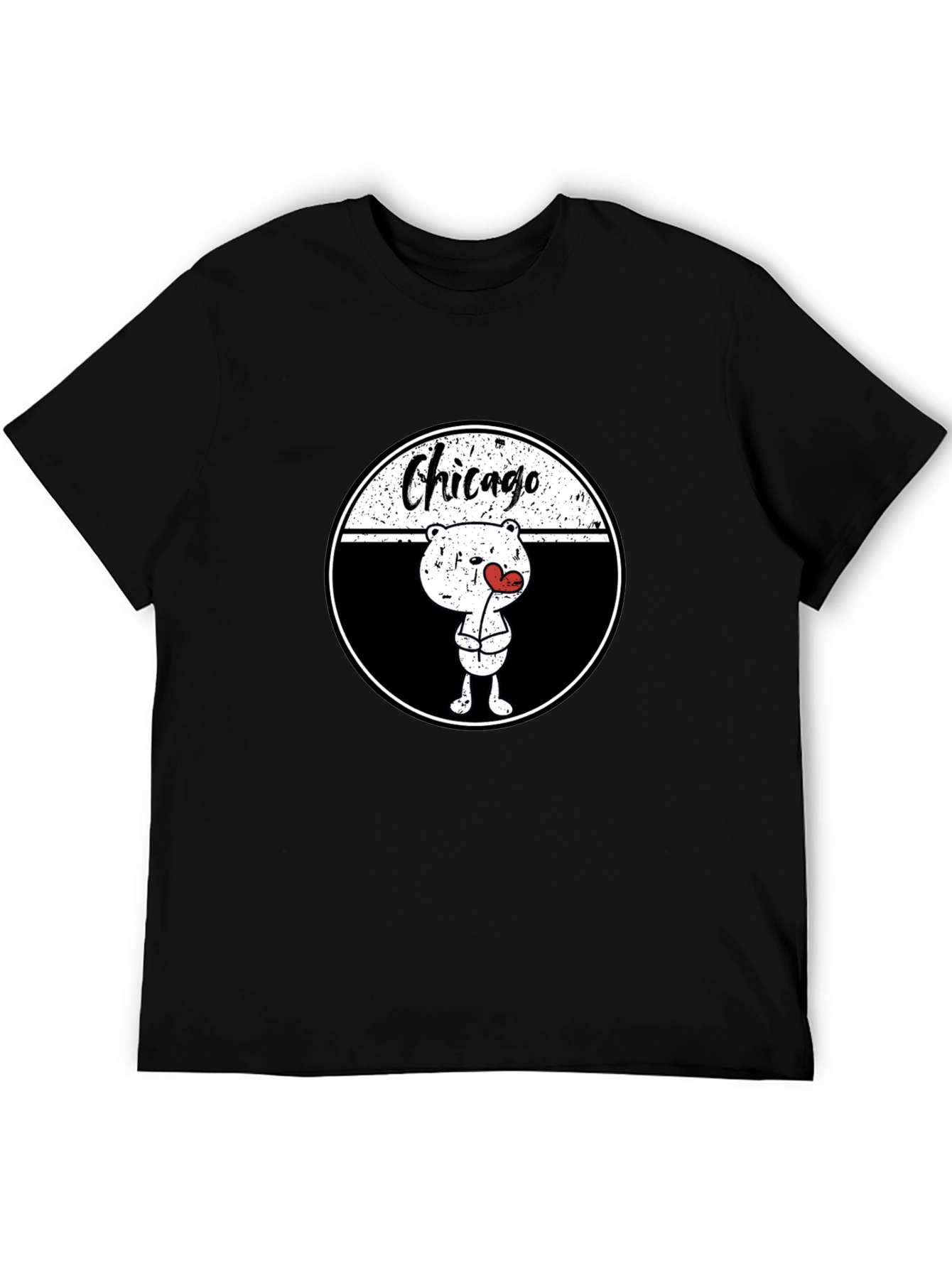 Chicago Bear Love T-Shirt - Trendy Graphic Tee