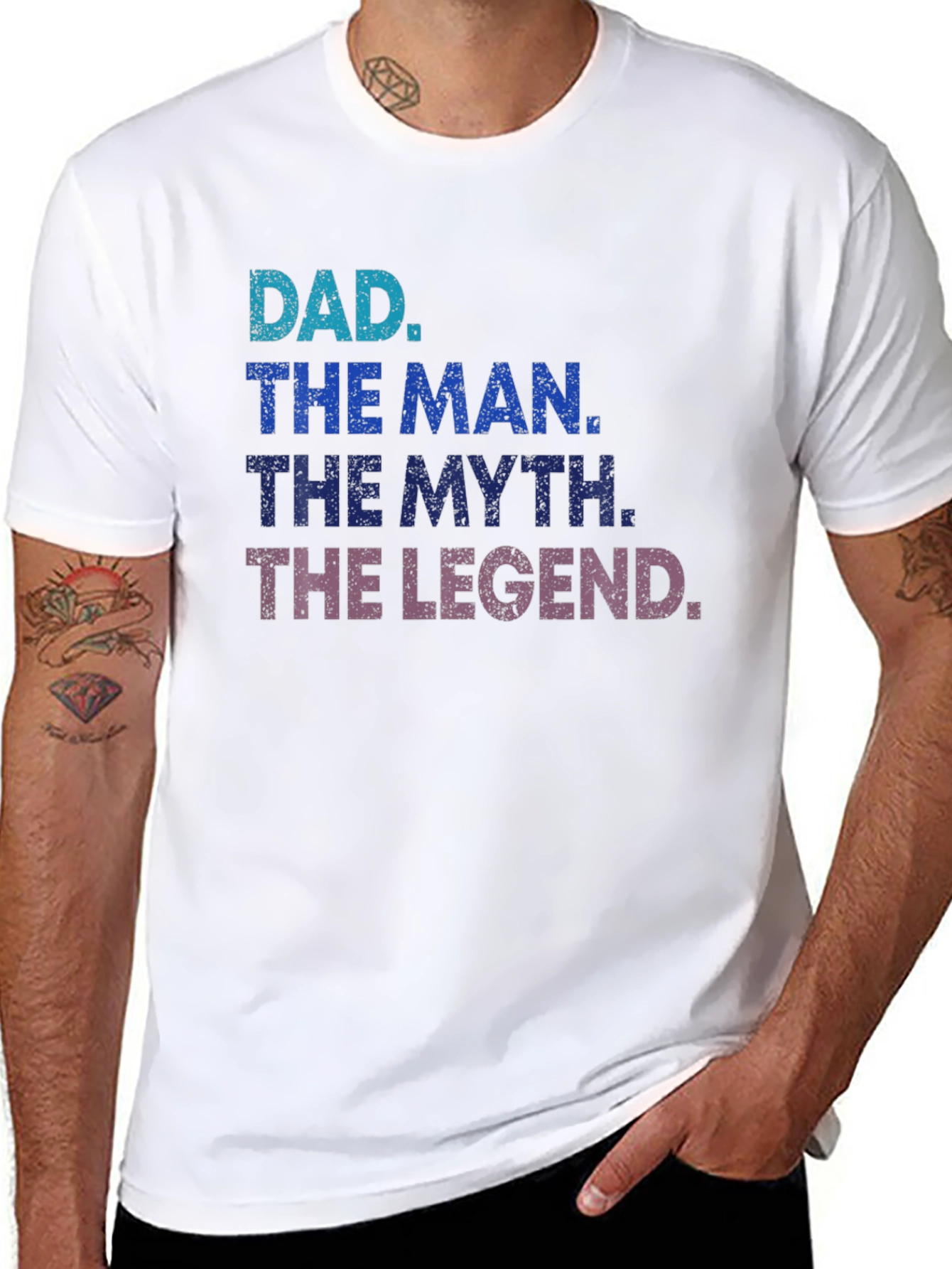 Dad The Man The Myth The Legend Graphic Tee