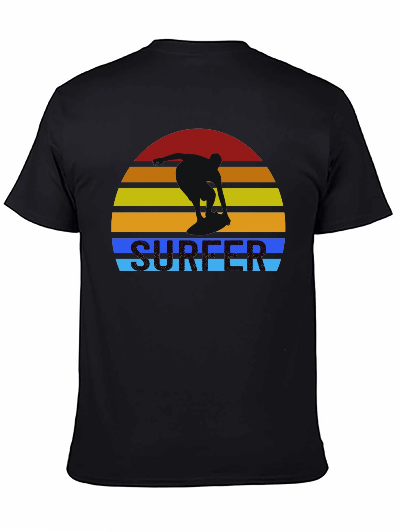 Retro Surfer Sunset Graphic T-Shirt