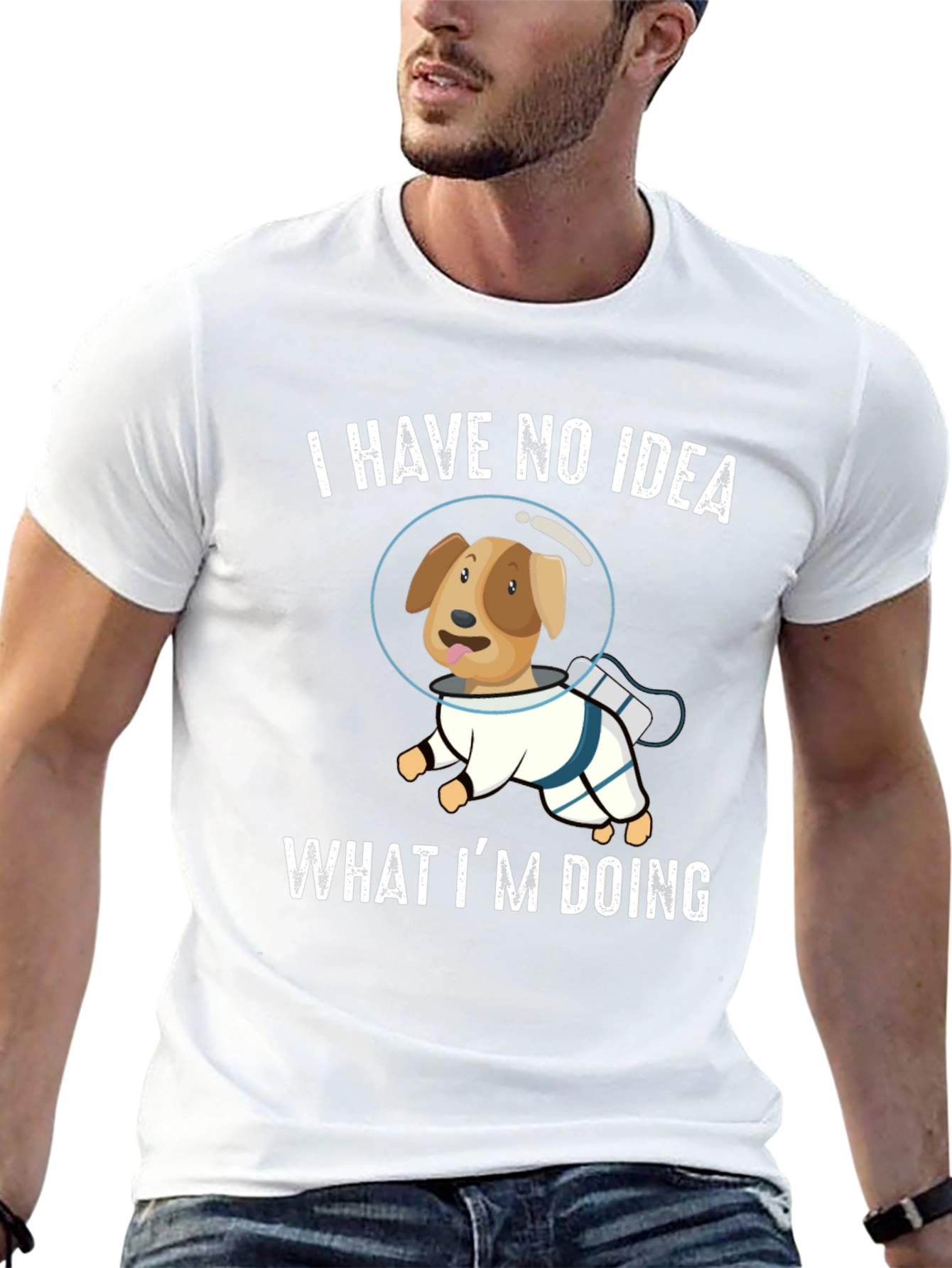 Dog Astronaut T-Shirt - I Have No Idea