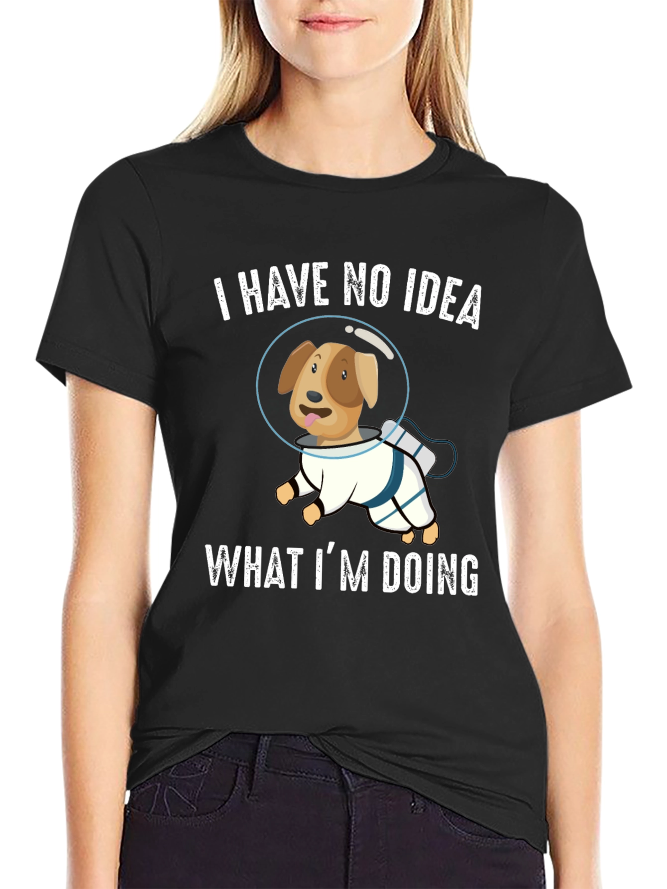 Dog Astronaut T-Shirt - I Have No Idea