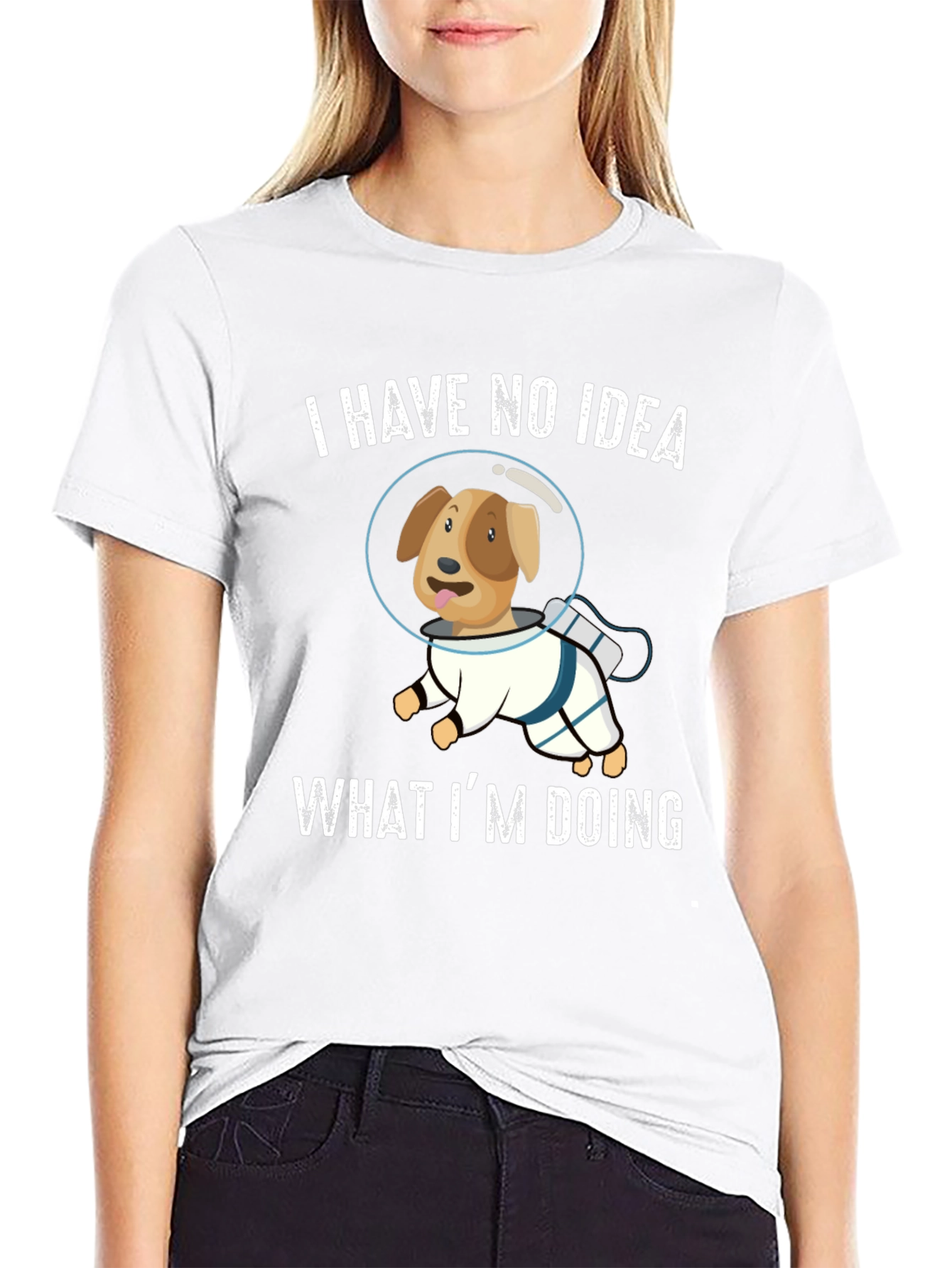 Dog Astronaut T-Shirt - I Have No Idea