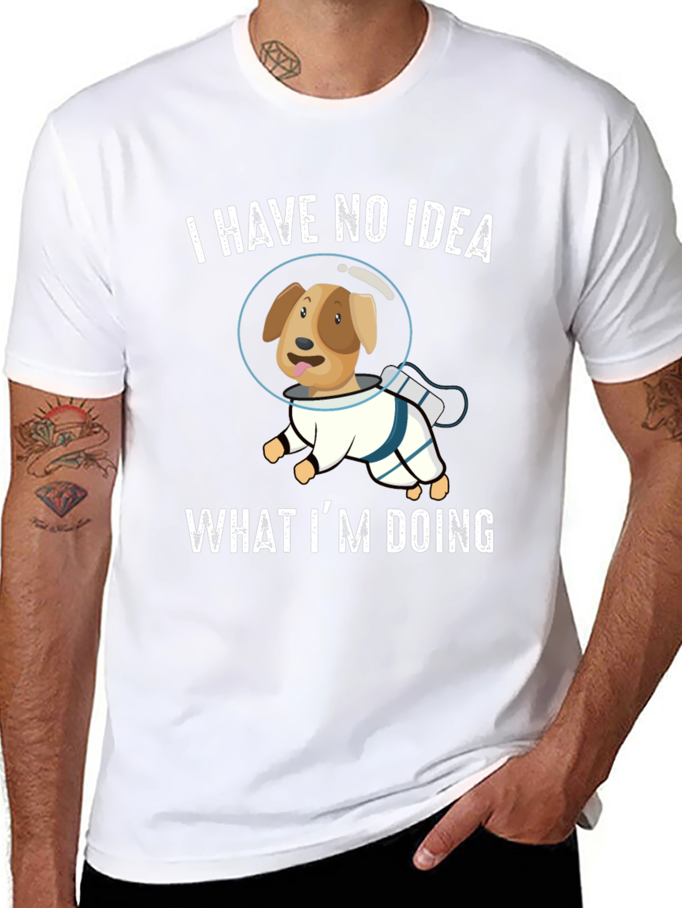 Dog Astronaut T-Shirt - I Have No Idea