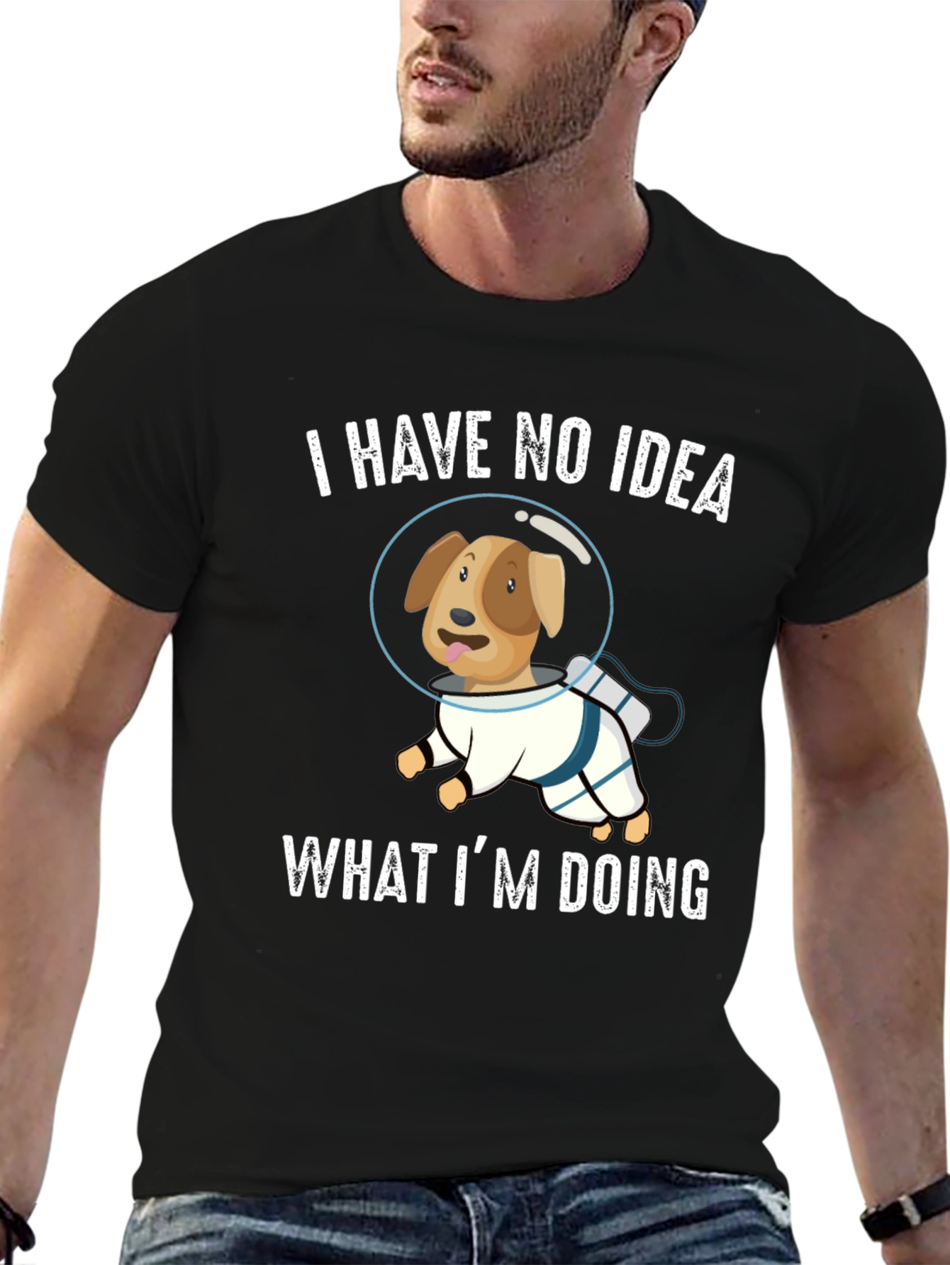 Dog Astronaut T-Shirt - I Have No Idea