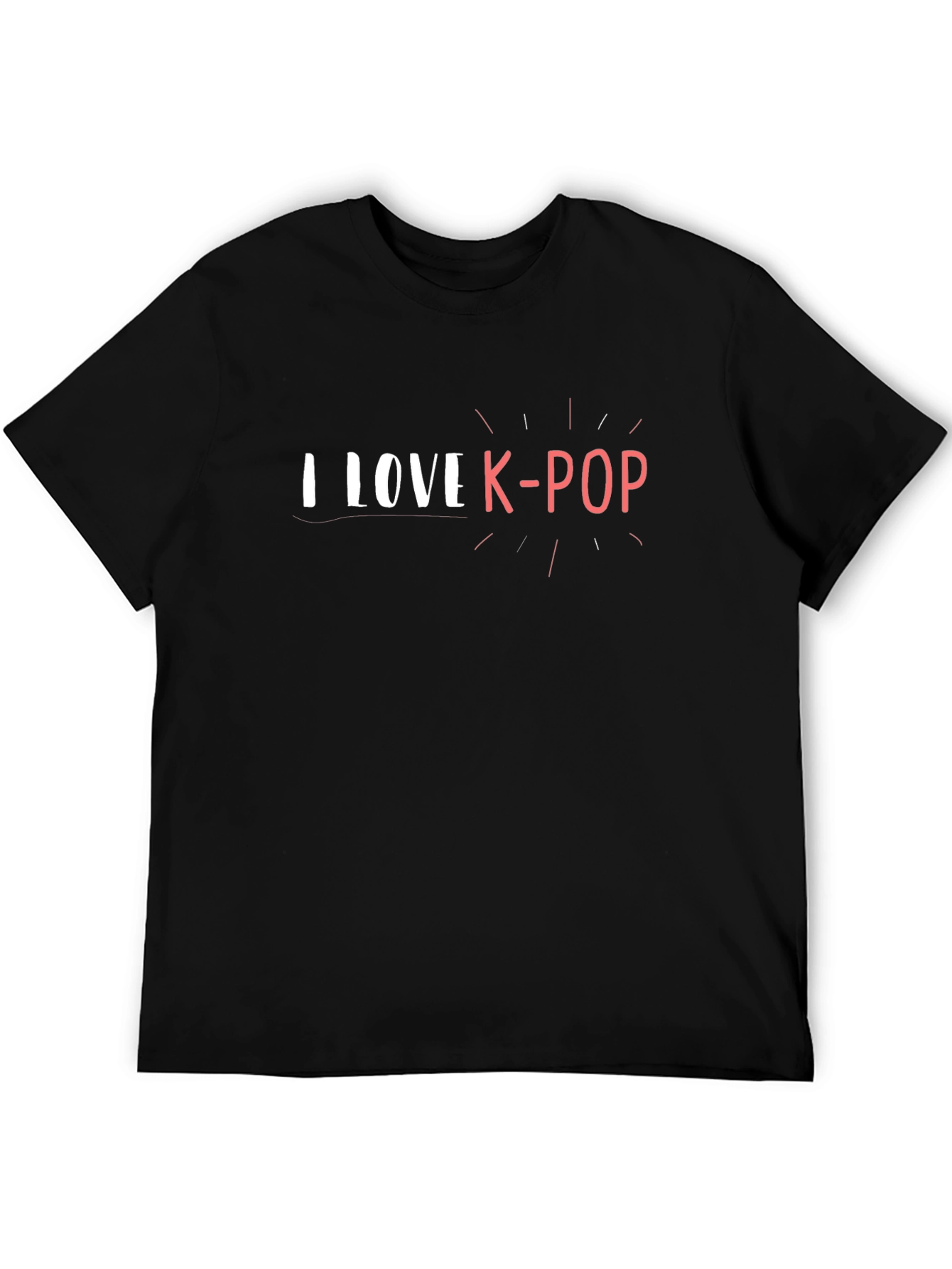 I Love K-Pop Graphic T-Shirt - Trendy Fan Apparel