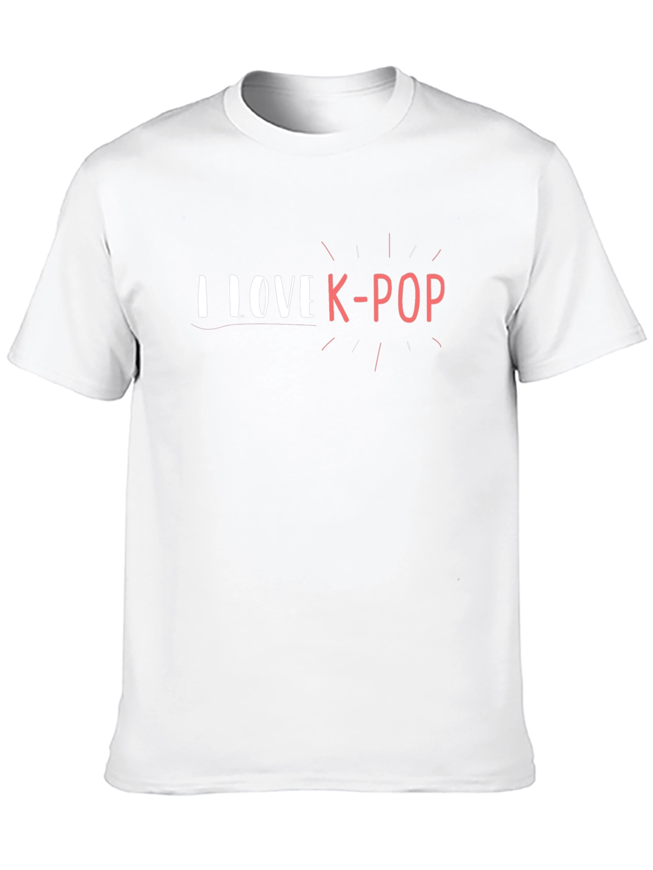 I Love K-Pop Graphic T-Shirt - Trendy Fan Apparel