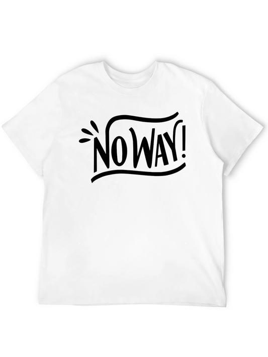 No Way! Graphic Tee - Black Casual T-Shirt