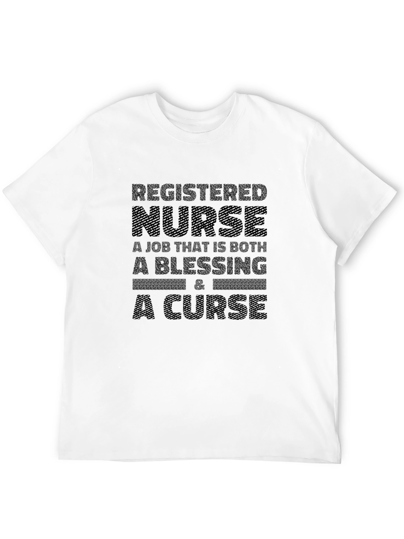 Registered Nurse Blessing & Curse Graphic T-Shirt
